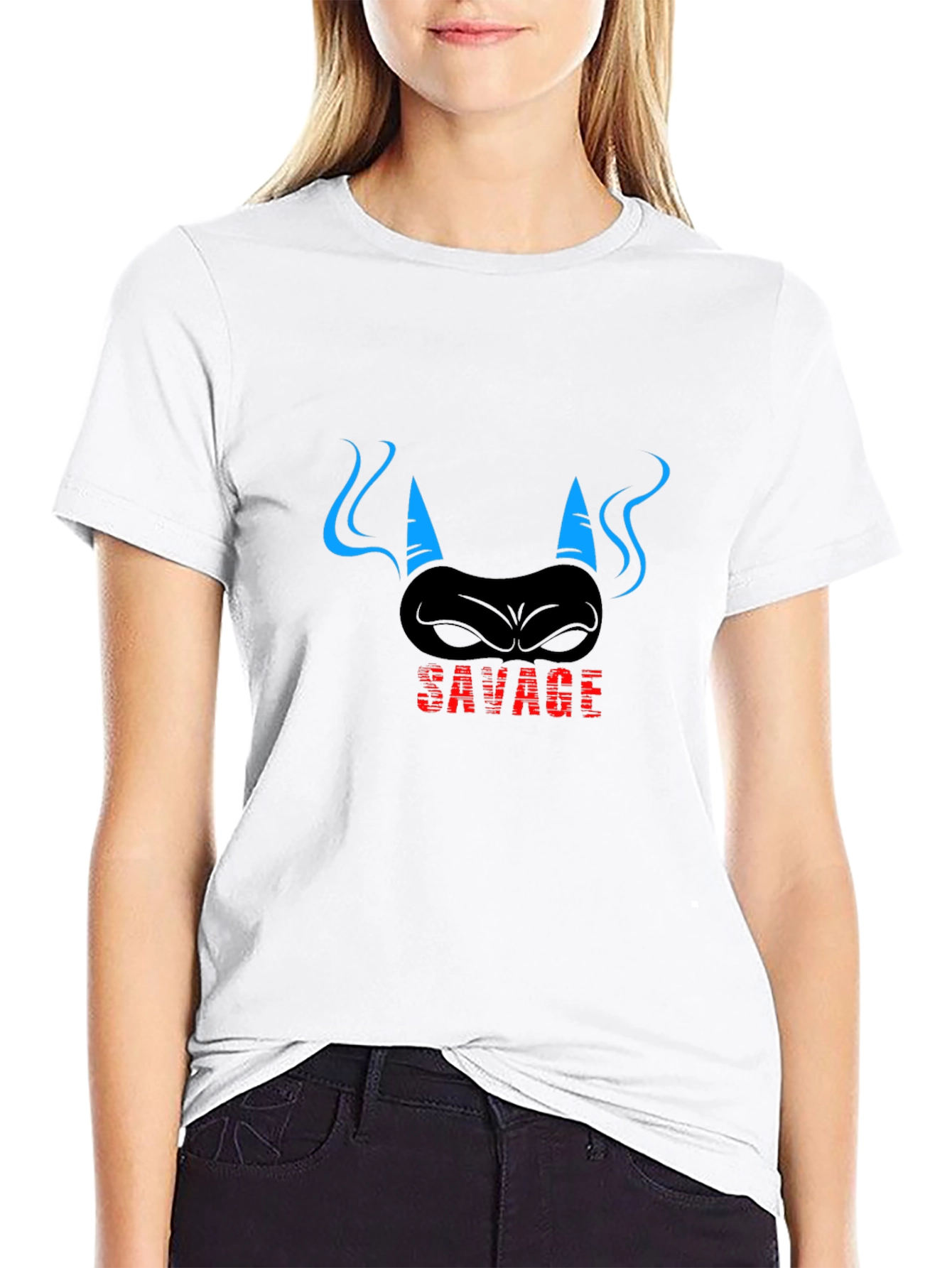 Savage Devil T-Shirt - Mens Black Graphic Tee
