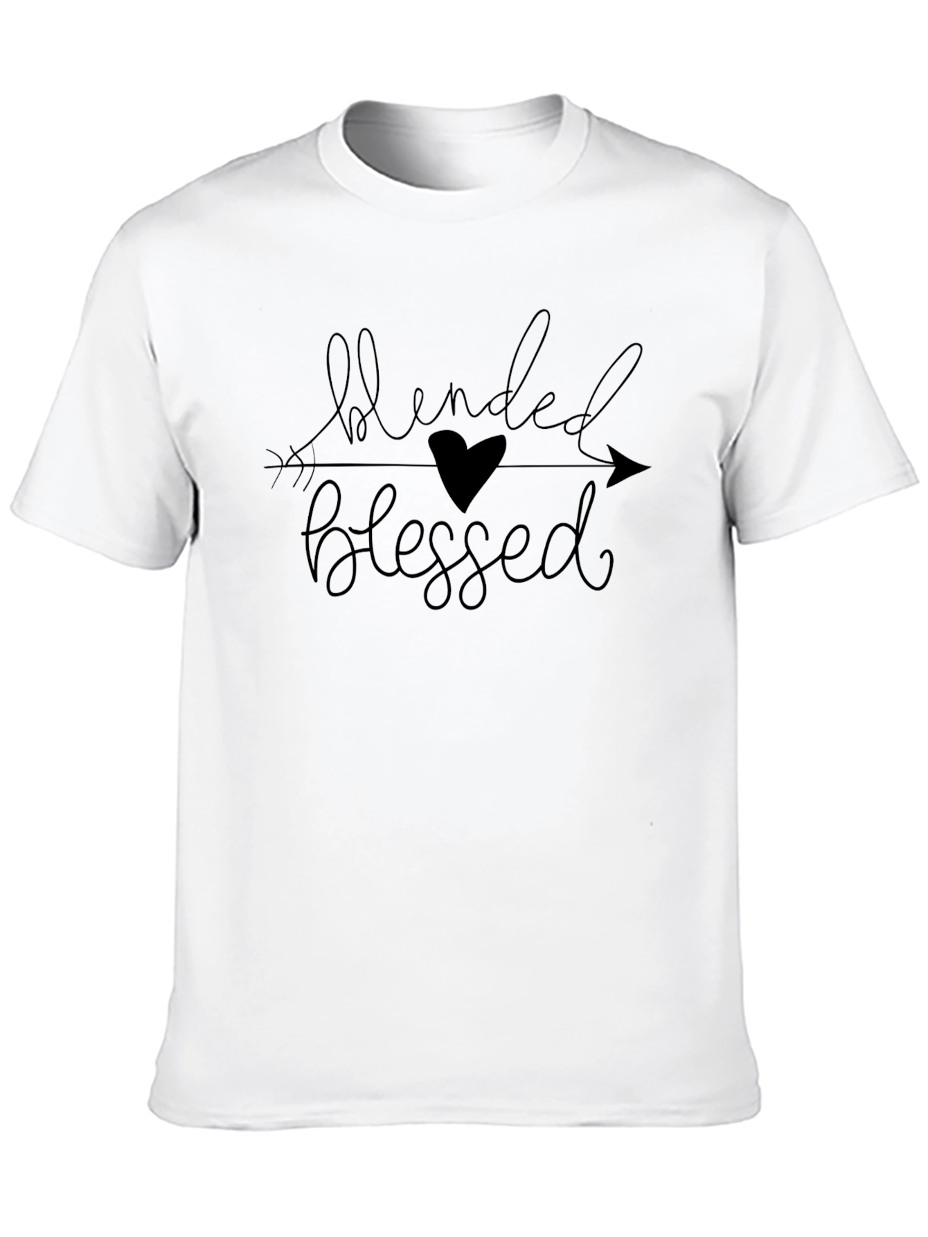 Blended & Blessed Black Graphic T-Shirt