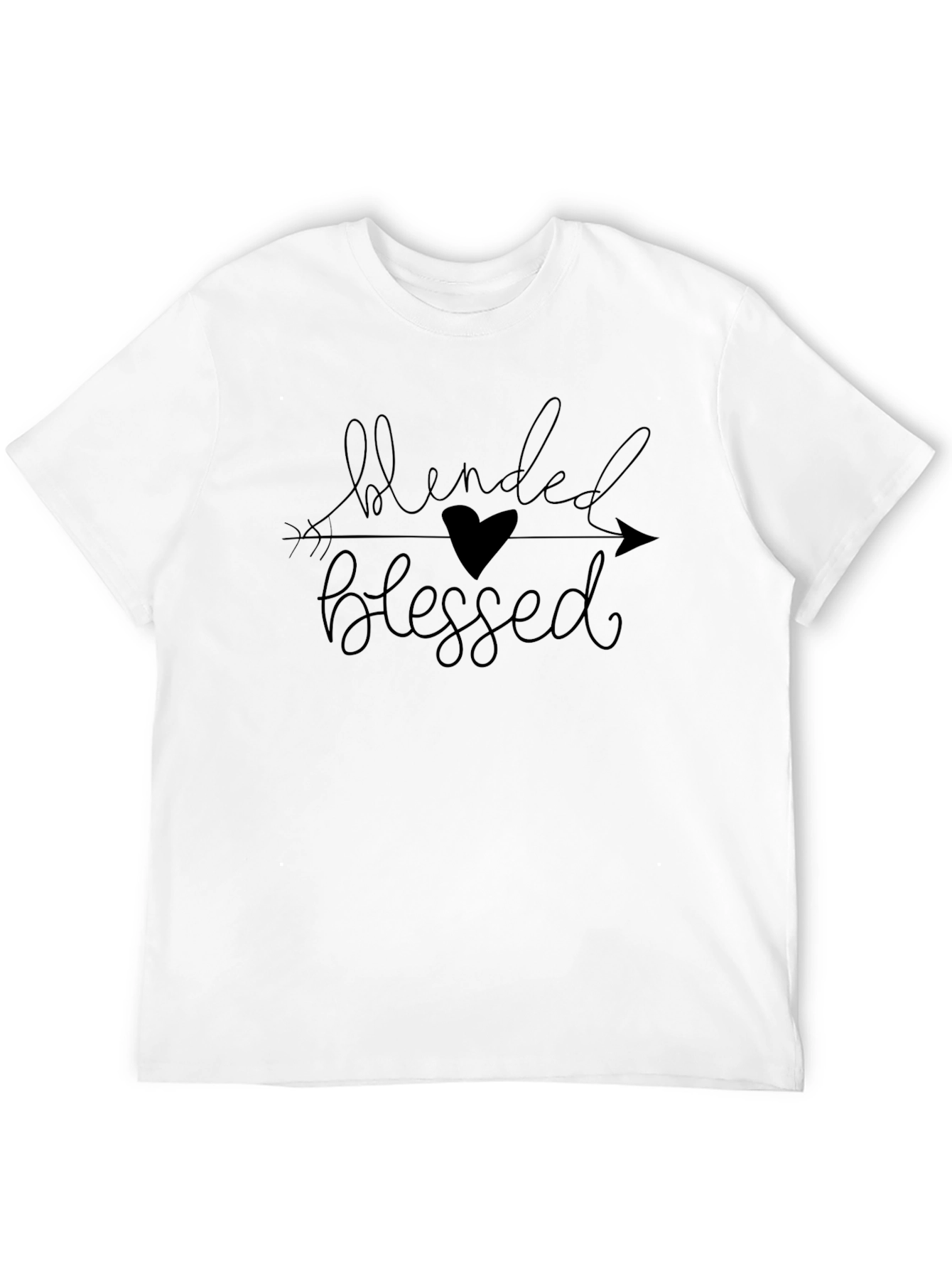 Blended & Blessed Black Graphic T-Shirt