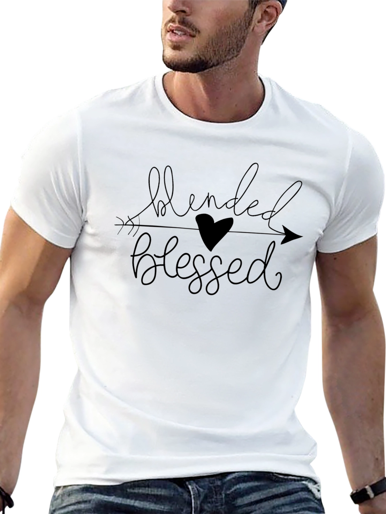 Blended & Blessed Black Graphic T-Shirt