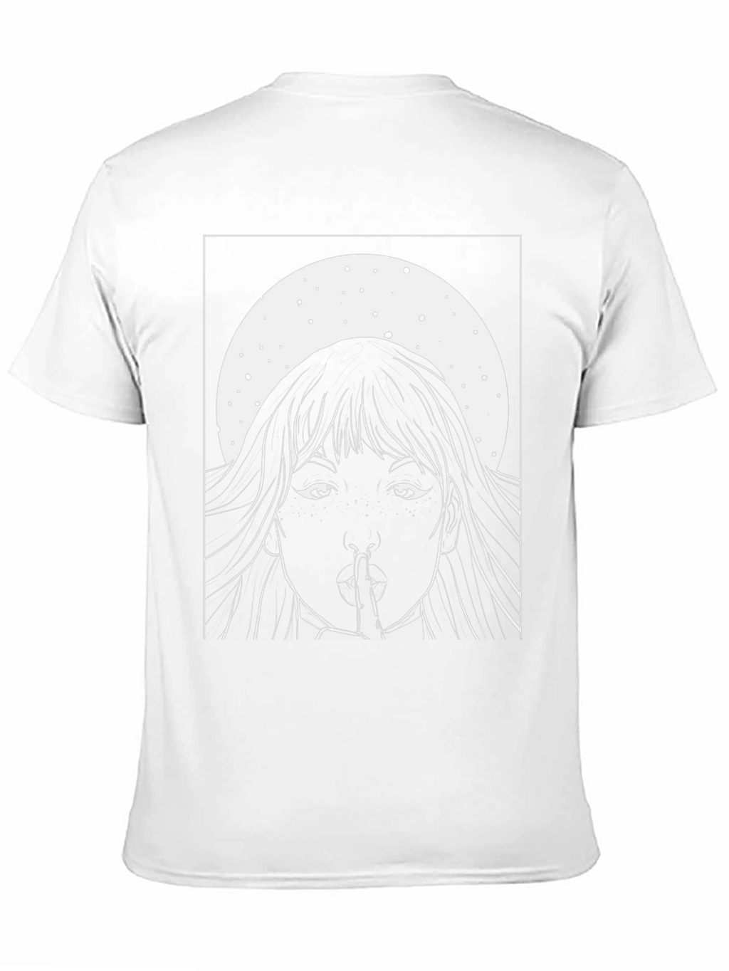Black Graphic Tee - Shhh Girl Print