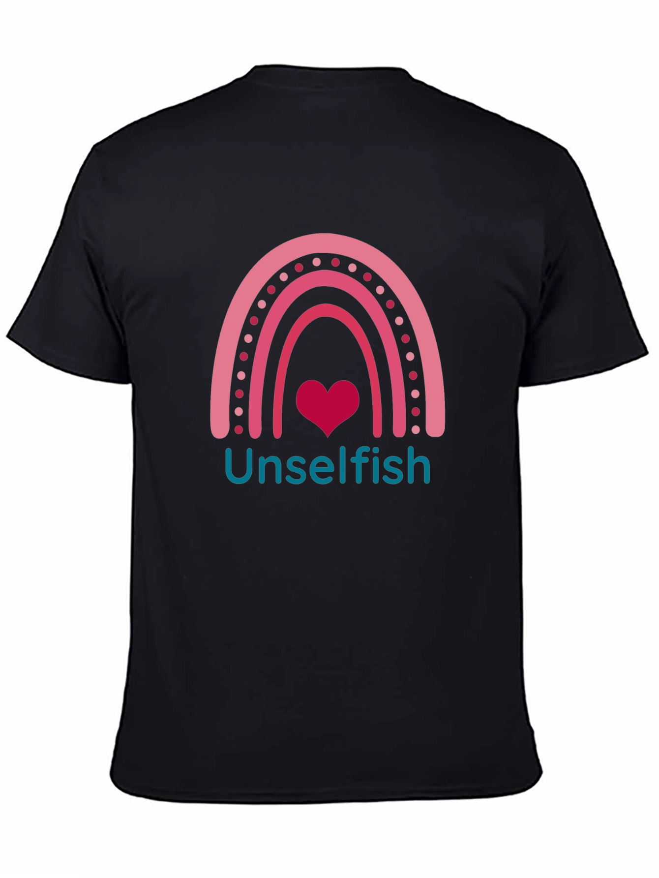 Unselfish Rainbow Heart Graphic Tee