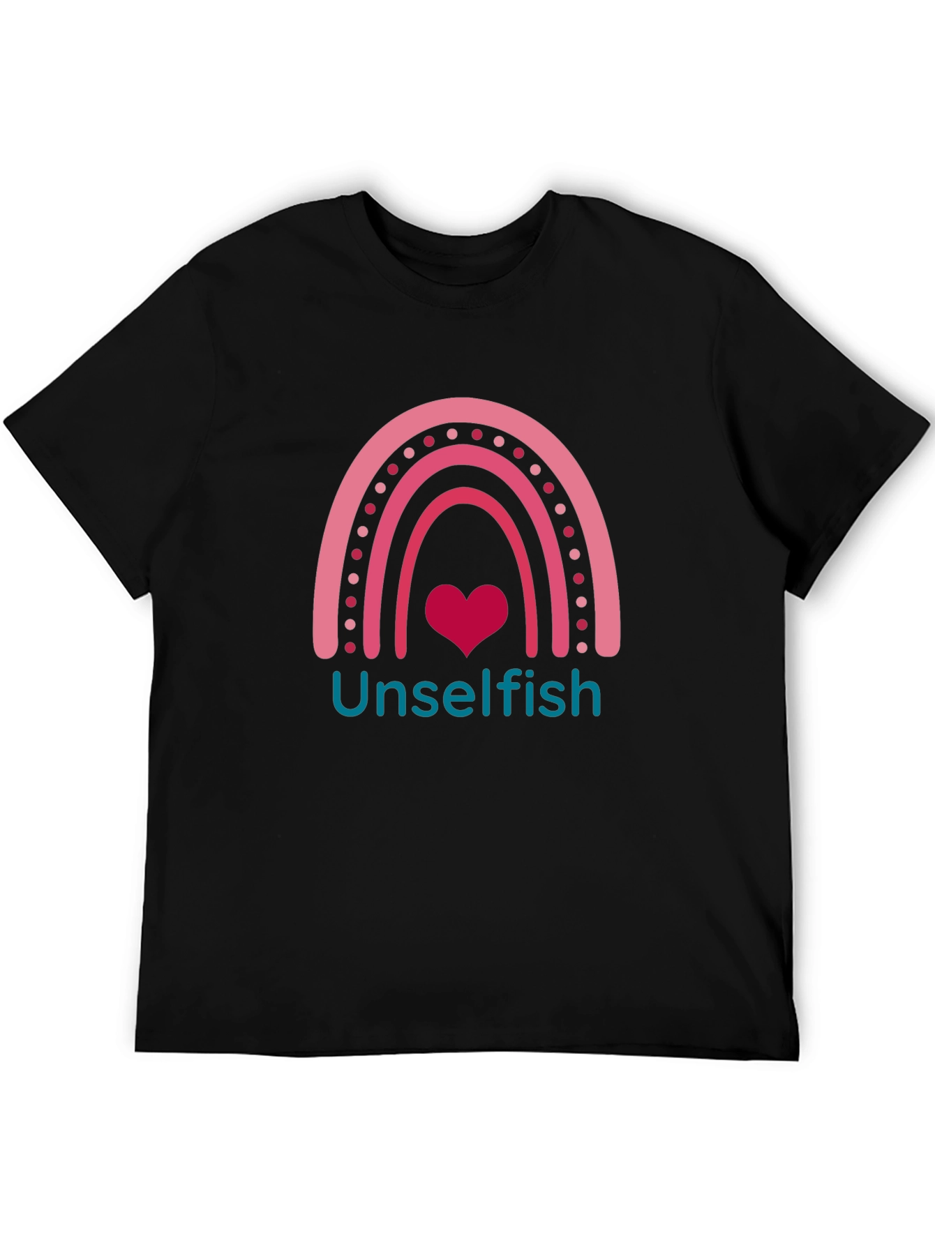 Unselfish Rainbow Heart Graphic Tee