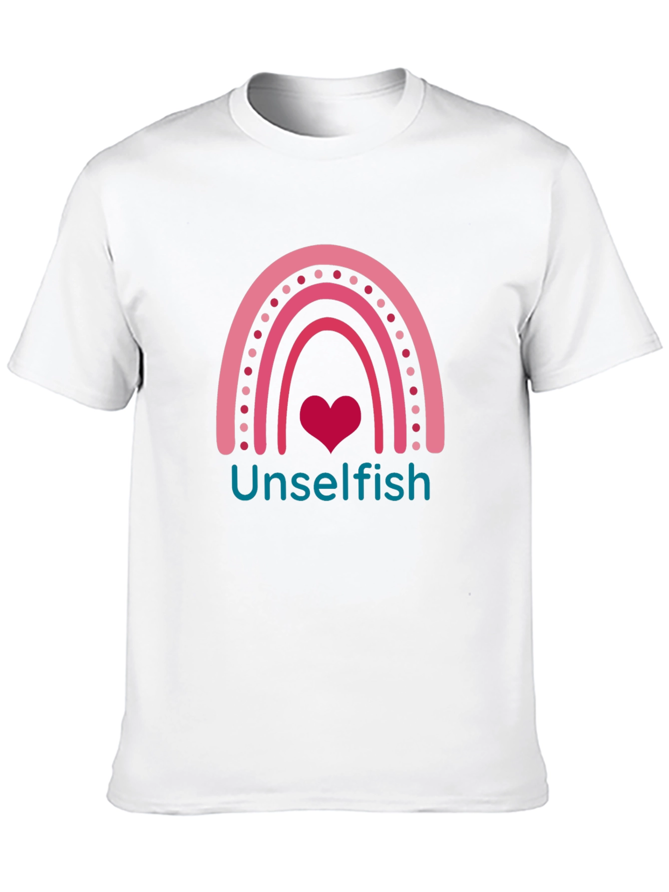 Unselfish Rainbow Heart Graphic Tee
