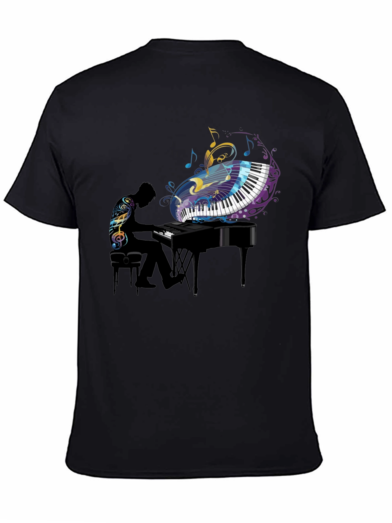 Piano Player Graphic Tee - Stylish Music Lover Shirt