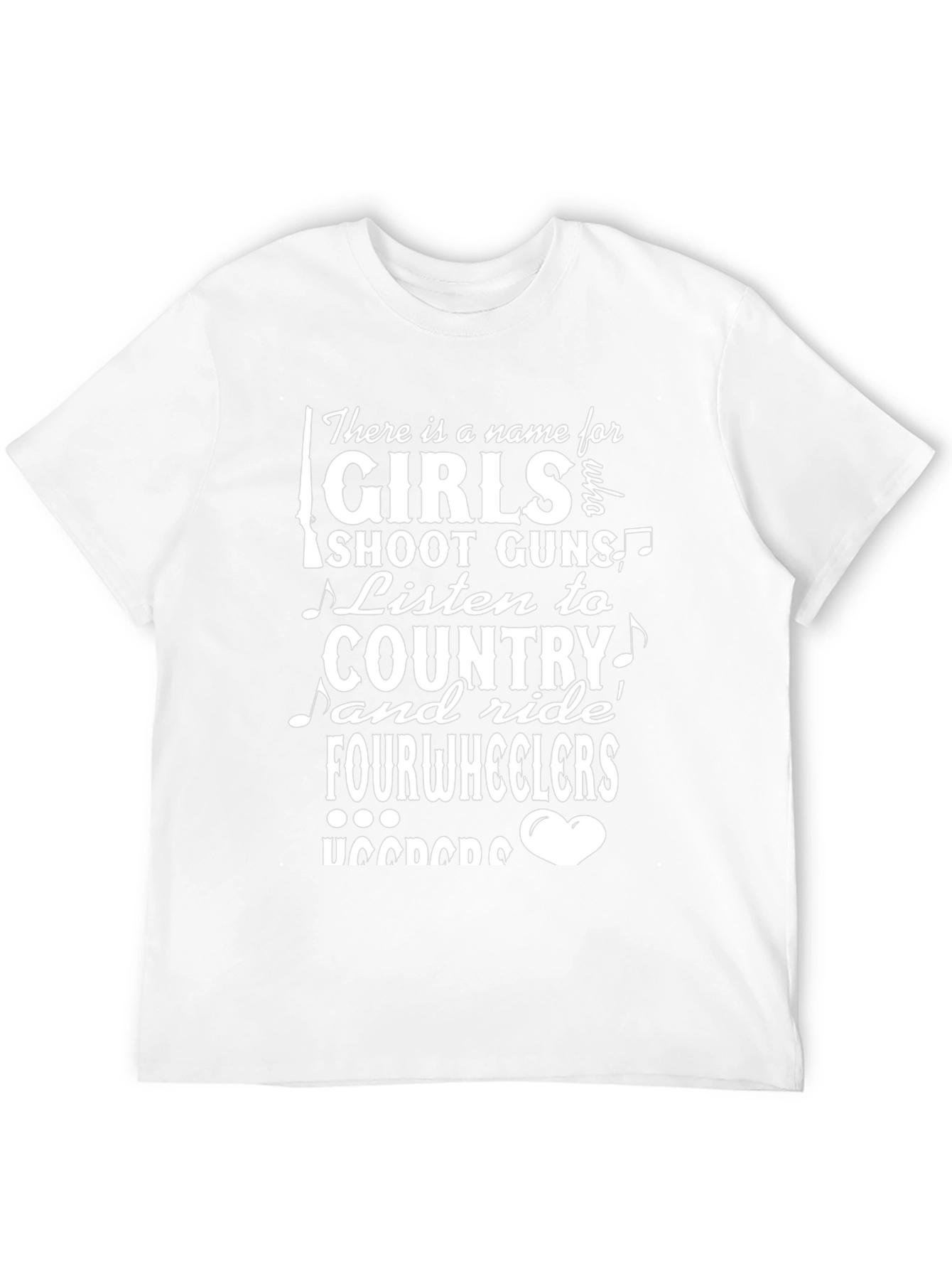 Country Girl T-Shirt: Guns Country Fourwheelers!
