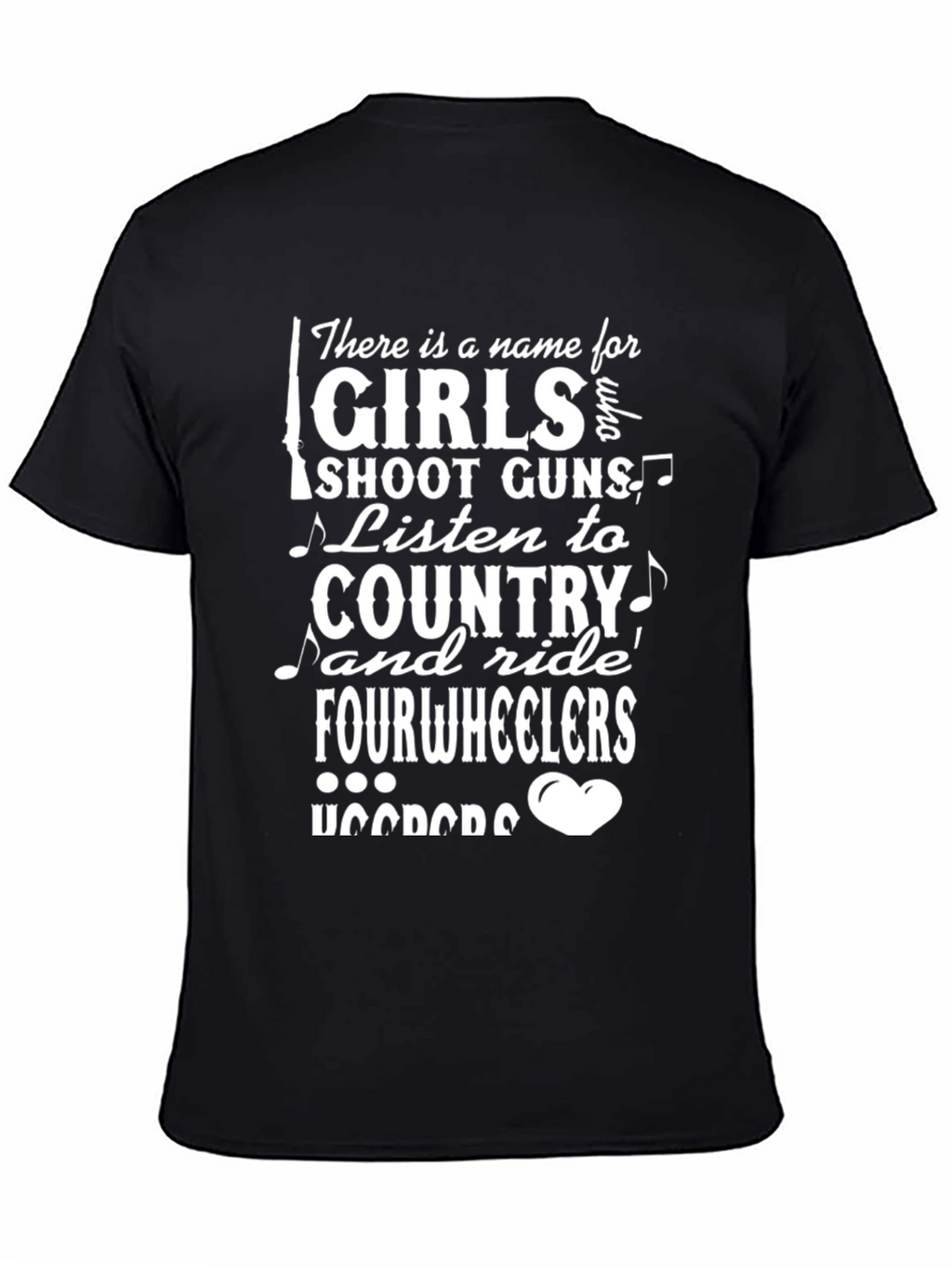 Country Girl T-Shirt: Guns Country Fourwheelers!