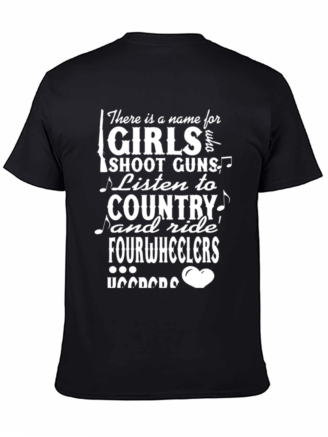 Country Girl T-Shirt: Guns Country Fourwheelers!