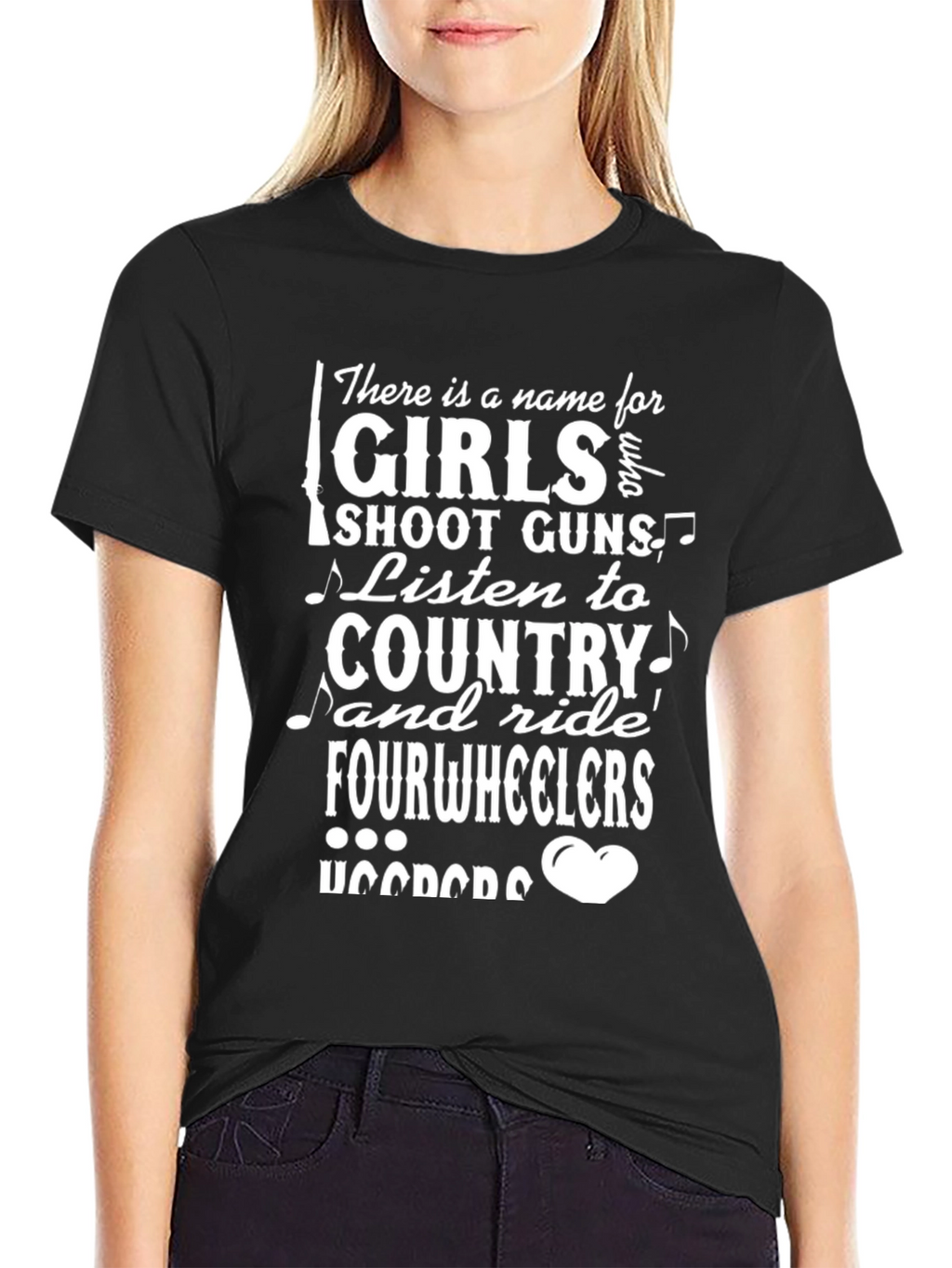 Country Girl T-Shirt: Guns Country Fourwheelers!