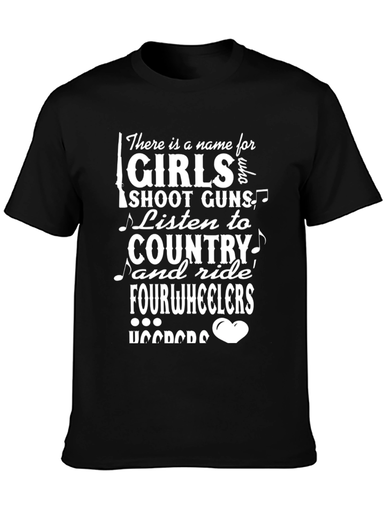 Country Girl T-Shirt: Guns Country Fourwheelers!