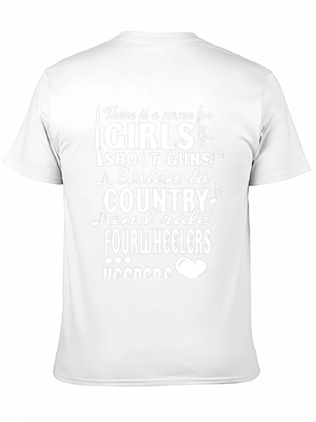 Country Girl T-Shirt: Guns Country Fourwheelers!