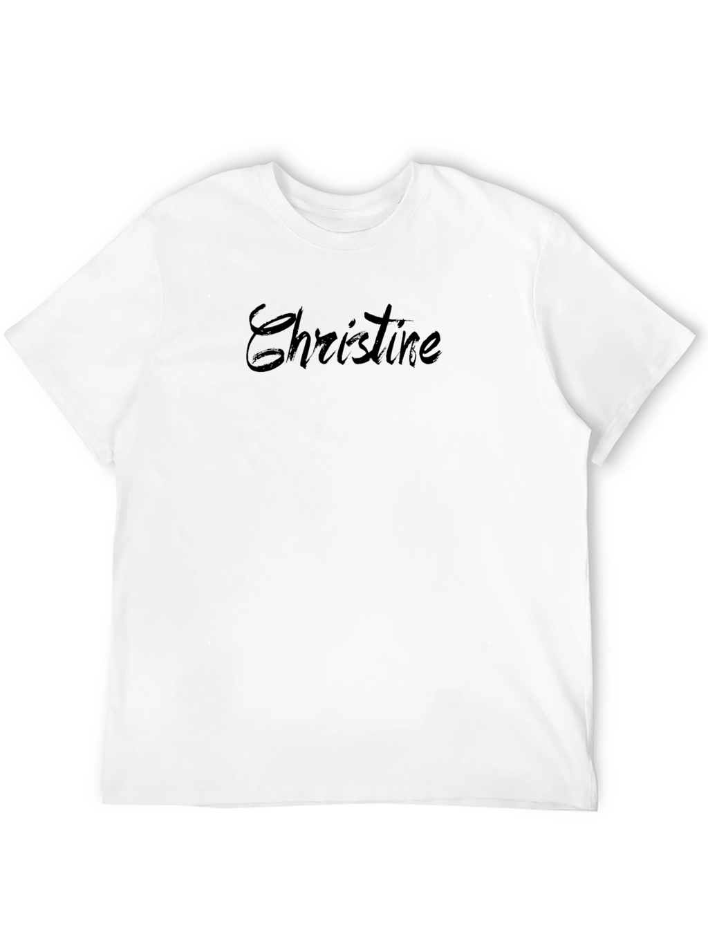Personalized Christine Black T-Shirt