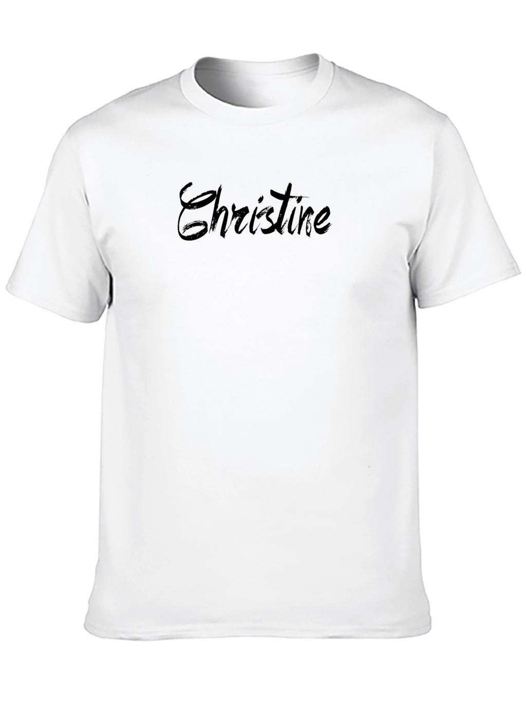 Personalized Christine Black T-Shirt