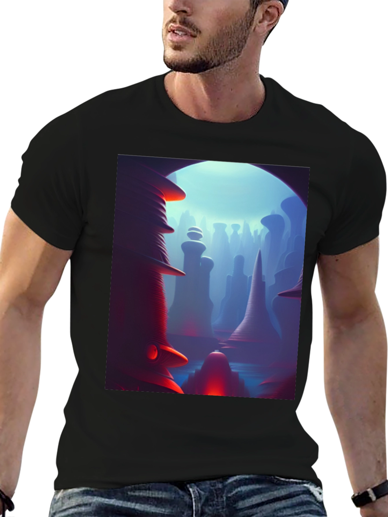 Abstract Landscape Graphic Tee