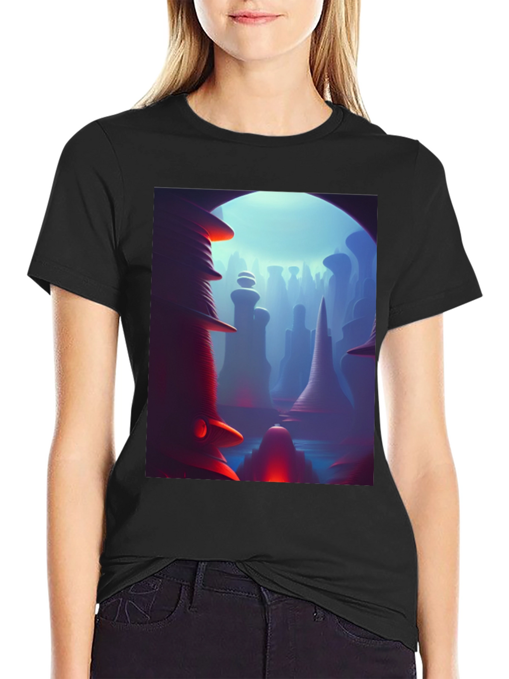 Abstract Landscape Graphic Tee