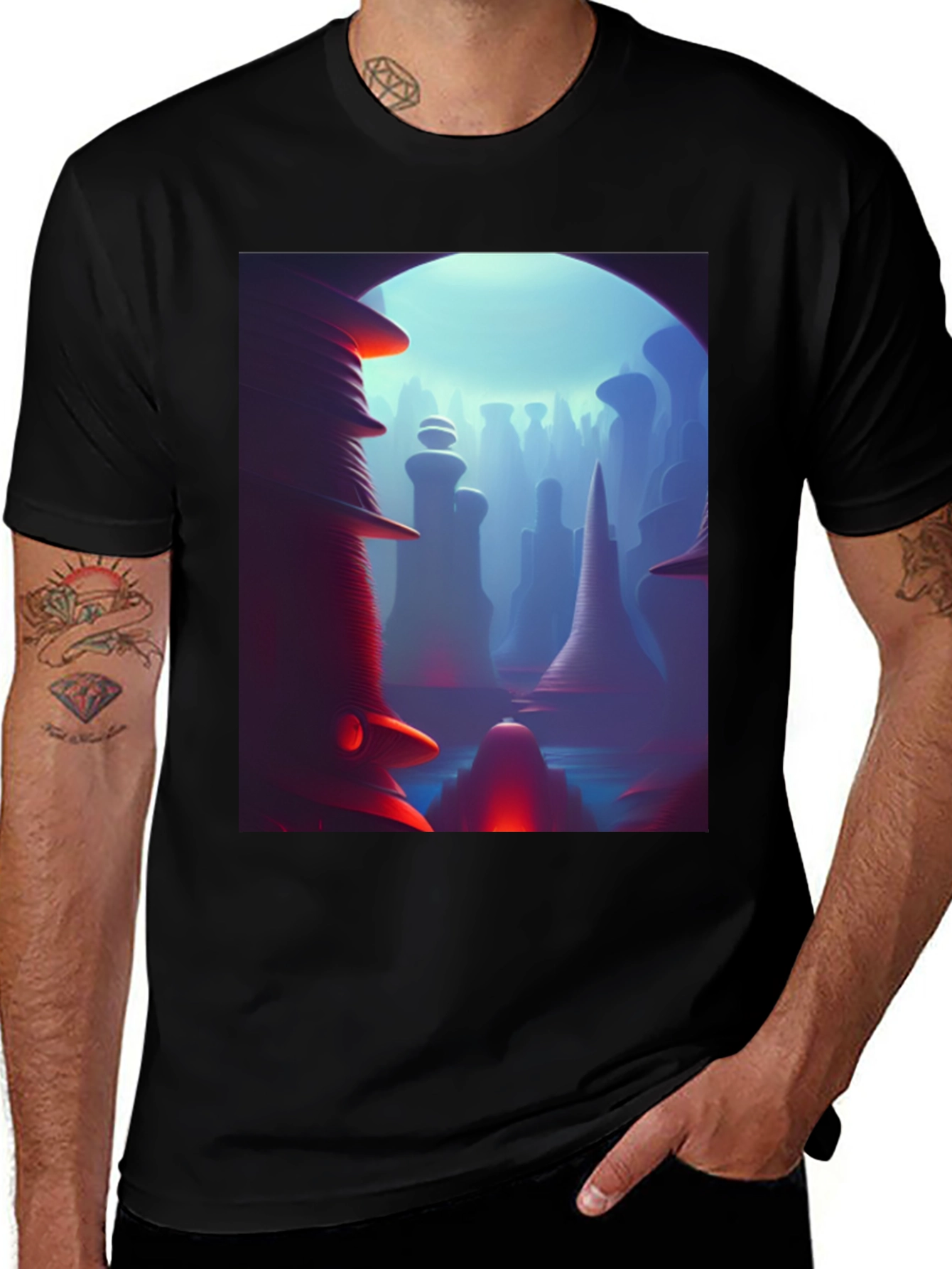 Abstract Landscape Graphic Tee