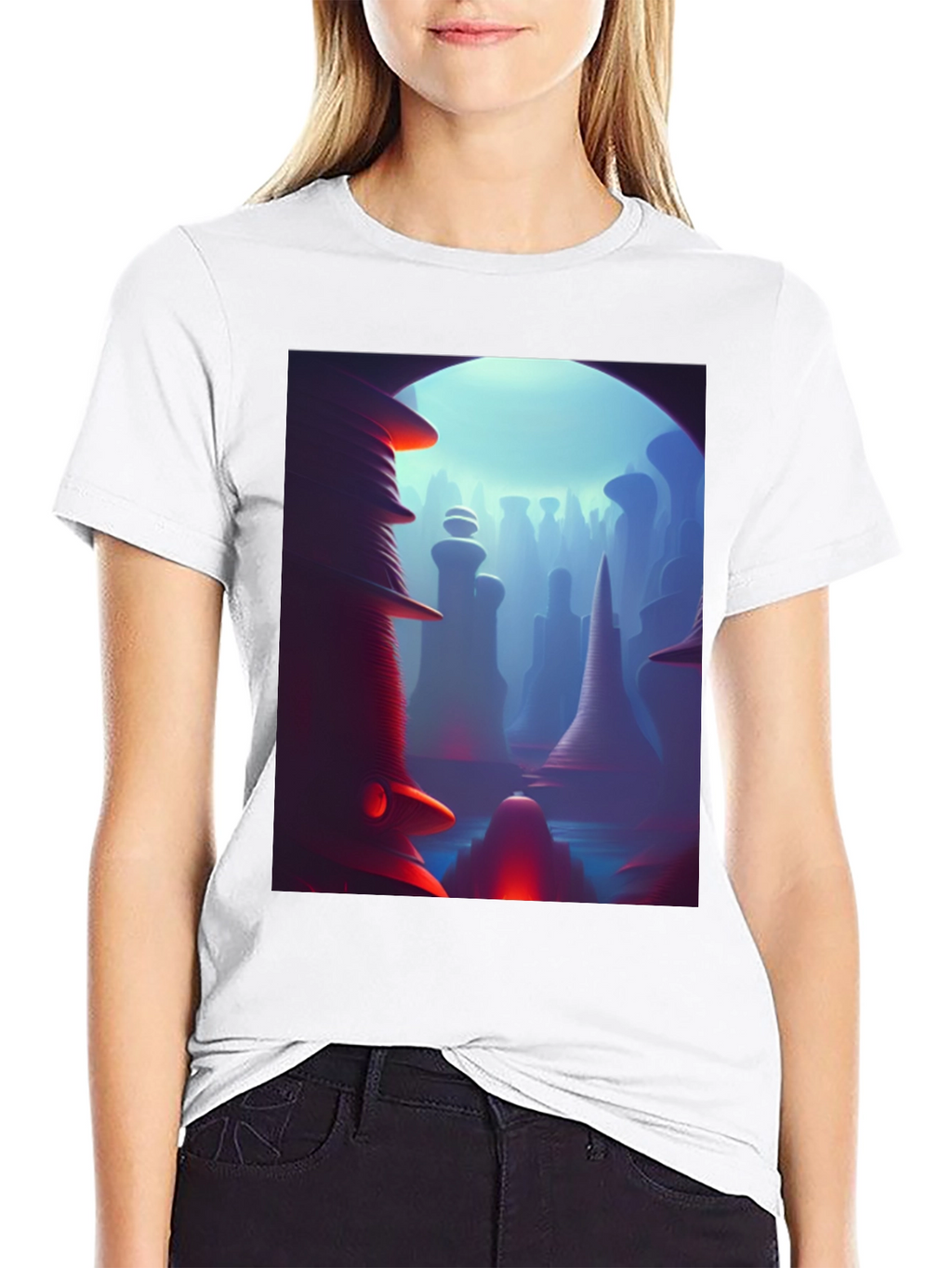 Abstract Landscape Graphic Tee