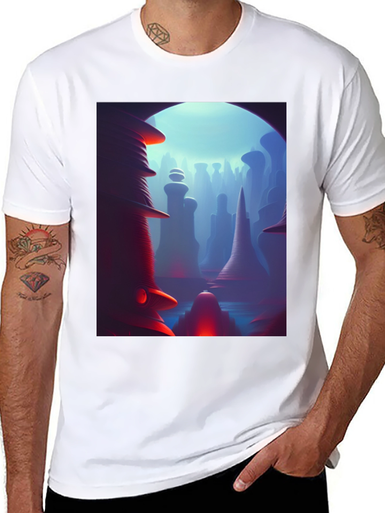 Abstract Landscape Graphic Tee