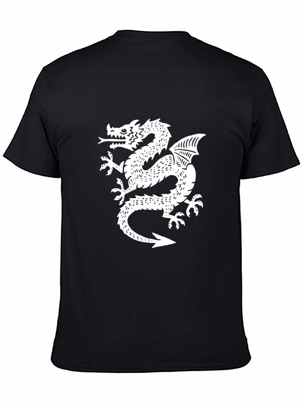 Dragon Graphic T-Shirt - Black Cotton Tee