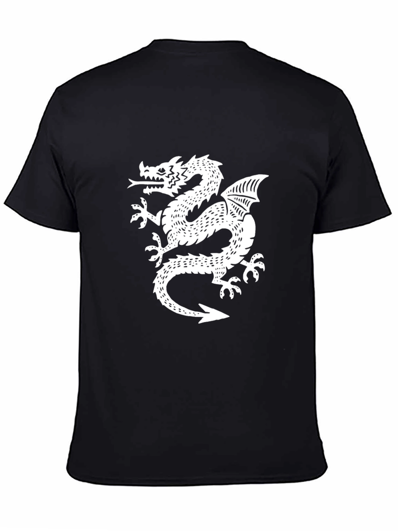 Dragon Graphic T-Shirt - Black Cotton Tee