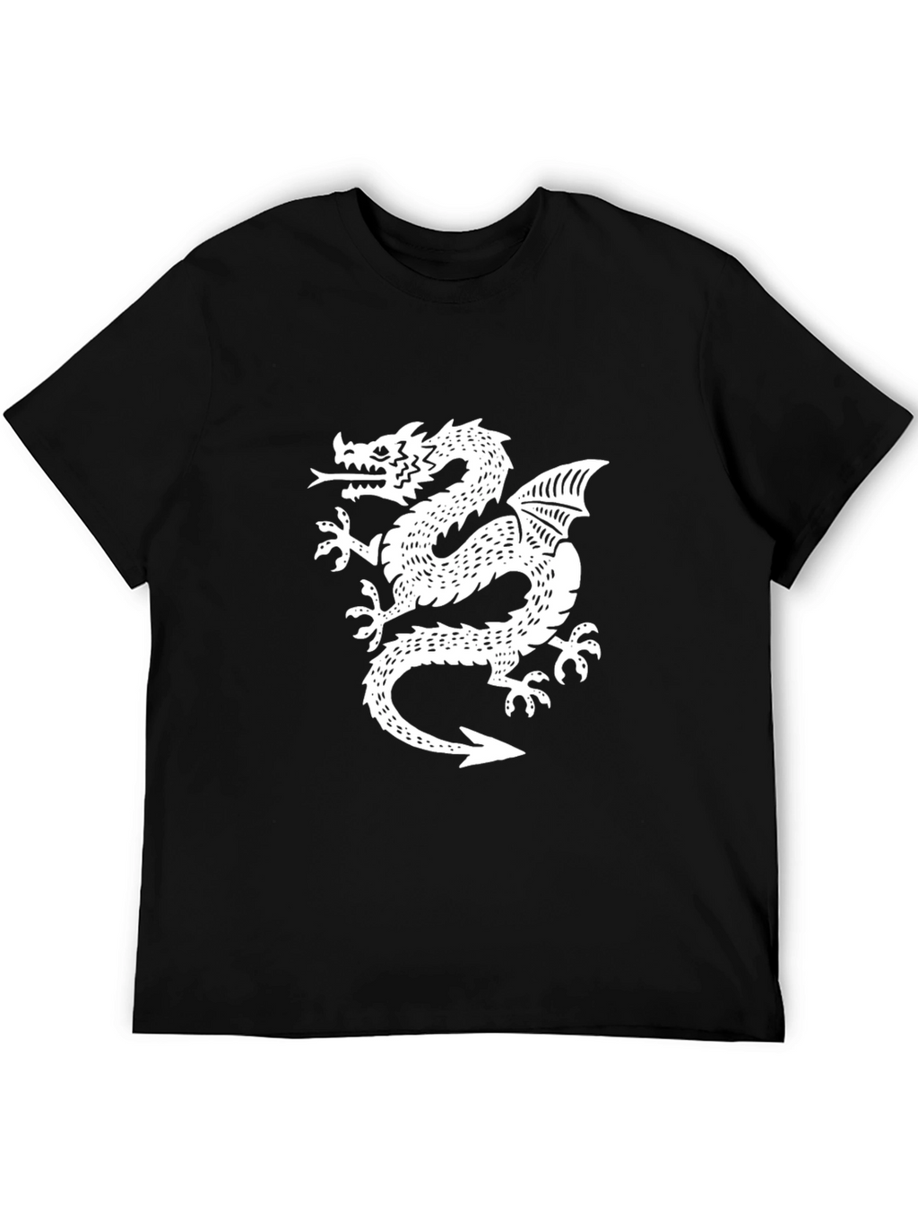 Dragon Graphic T-Shirt - Black Cotton Tee