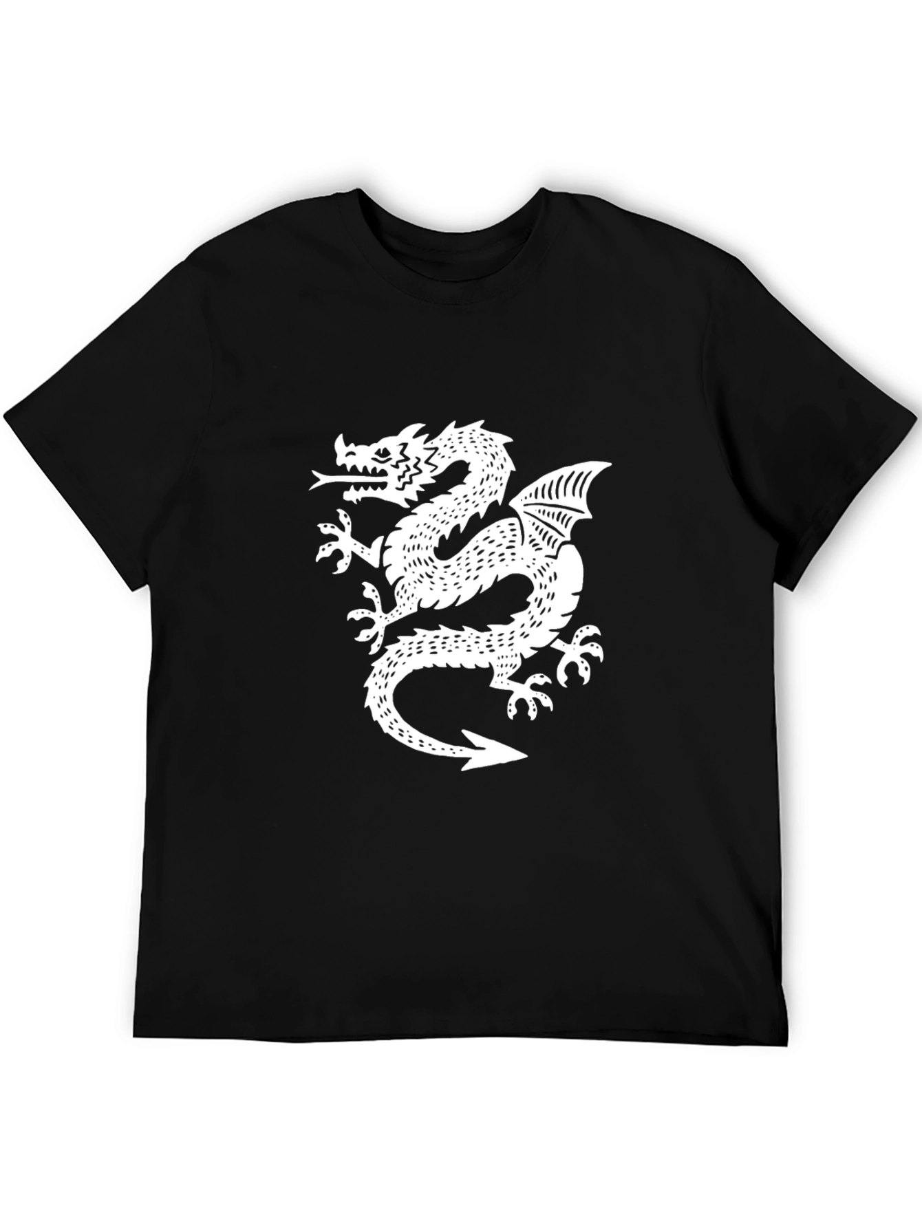 Dragon Graphic T-Shirt - Black Cotton Tee