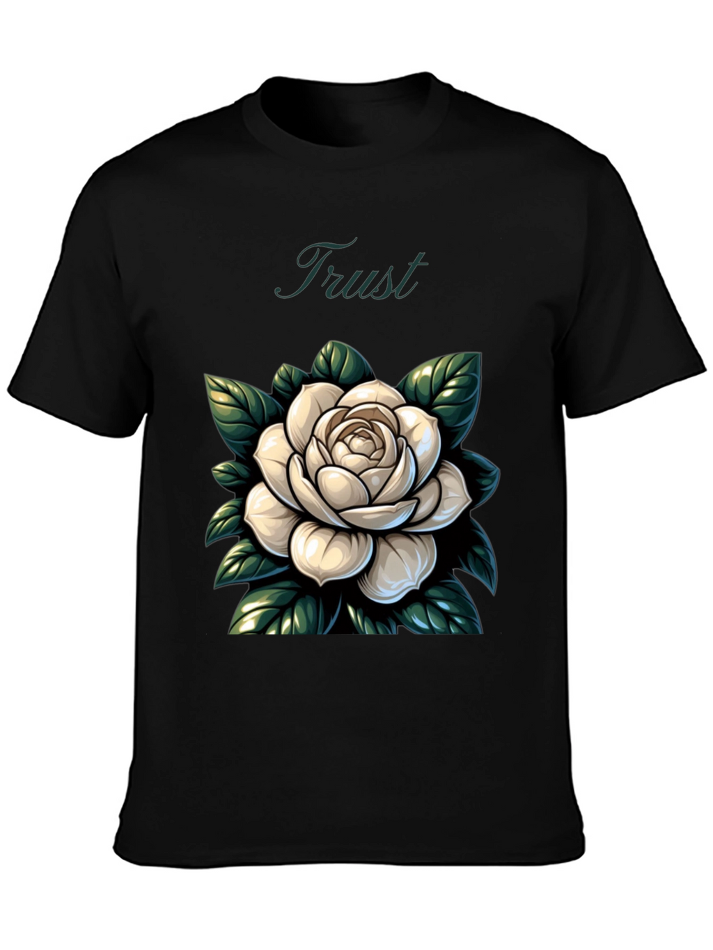 Trust Rose Graphic Tee - Stylish Comfort