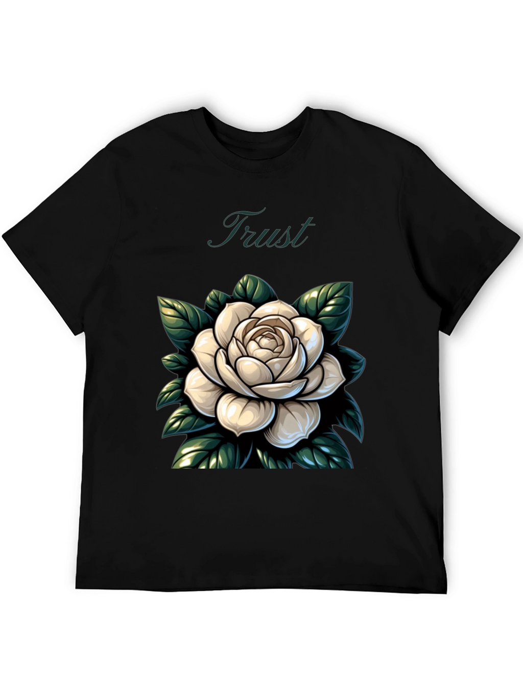 Trust Rose Graphic Tee - Stylish Comfort