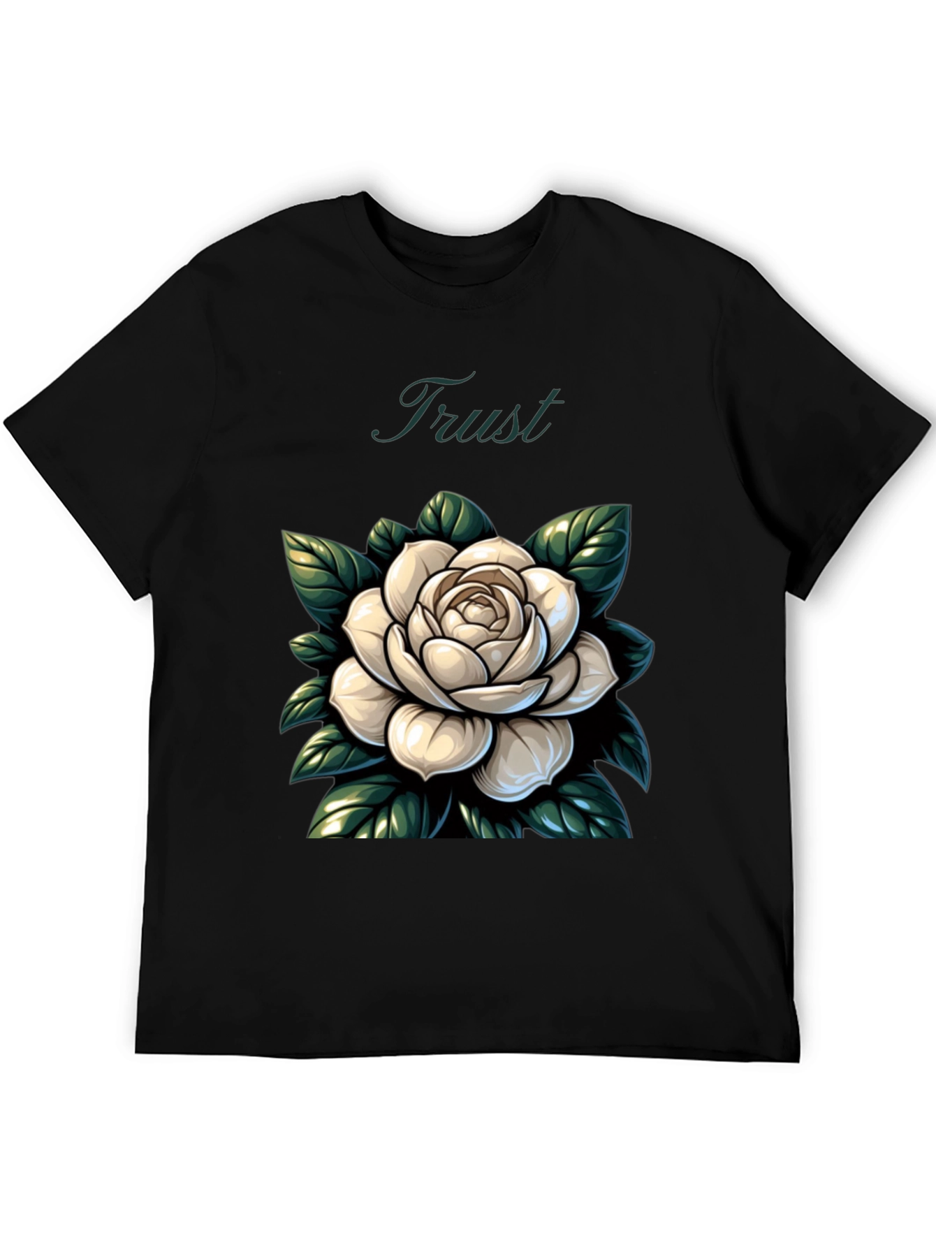 Trust Rose Graphic Tee - Stylish Comfort