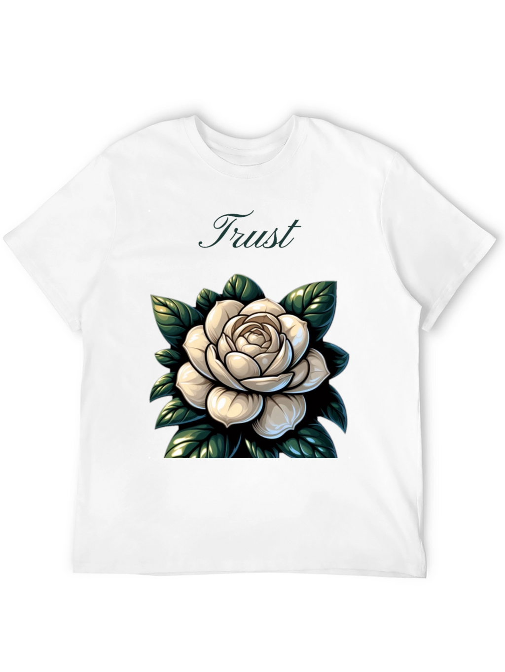 Trust Rose Graphic Tee - Stylish Comfort
