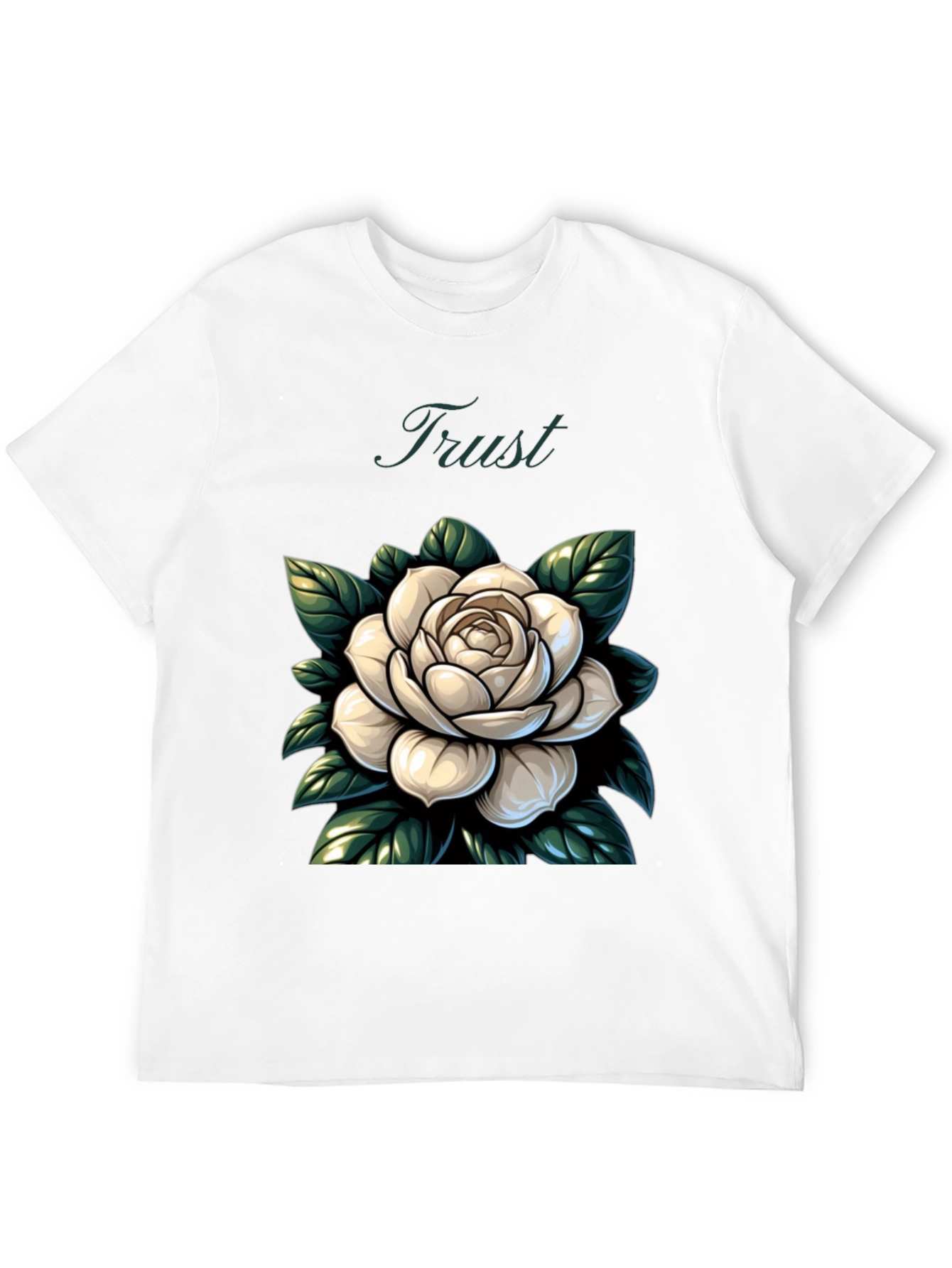 Trust Rose Graphic Tee - Stylish Comfort