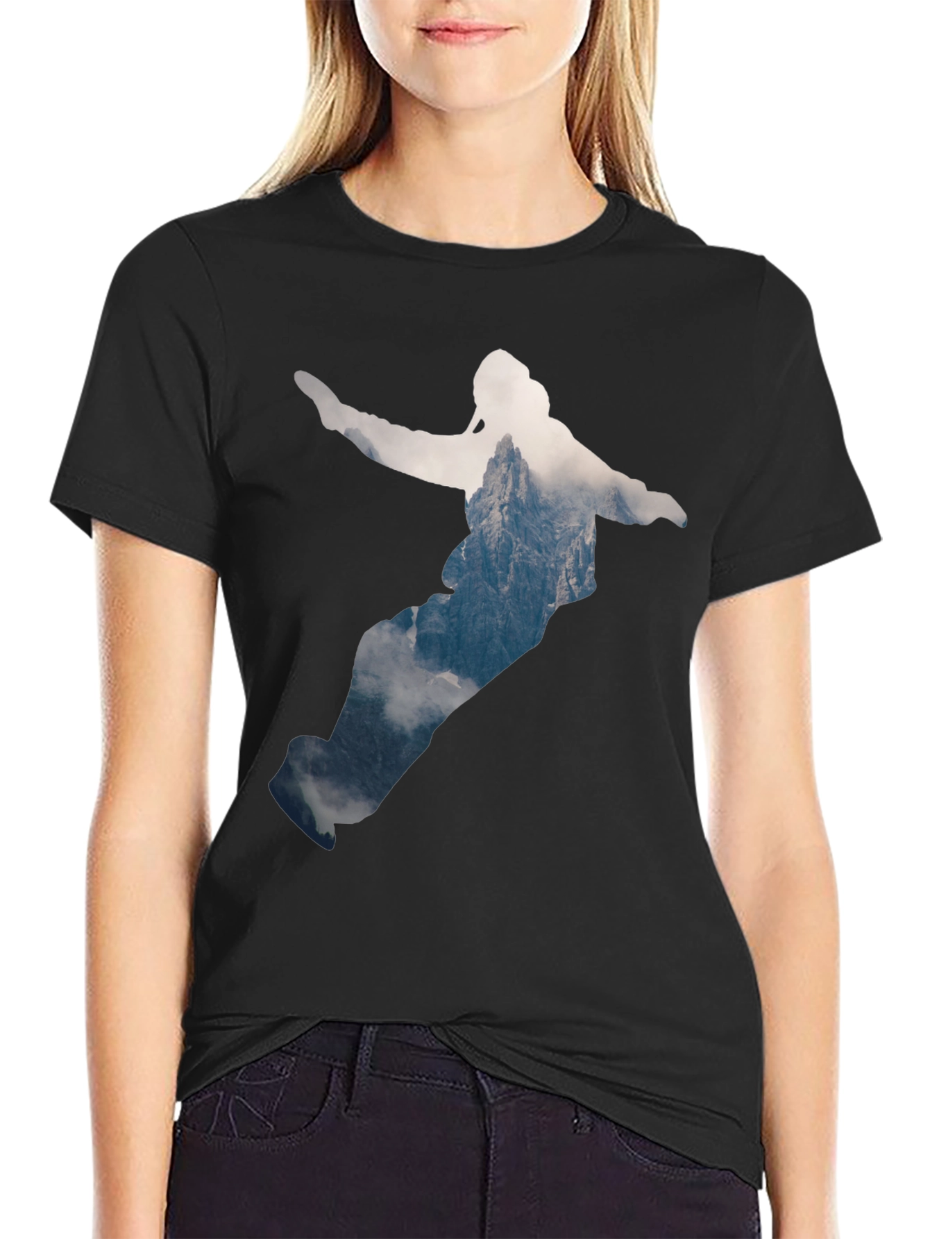 Mountain Snowboarder Graphic Tee
