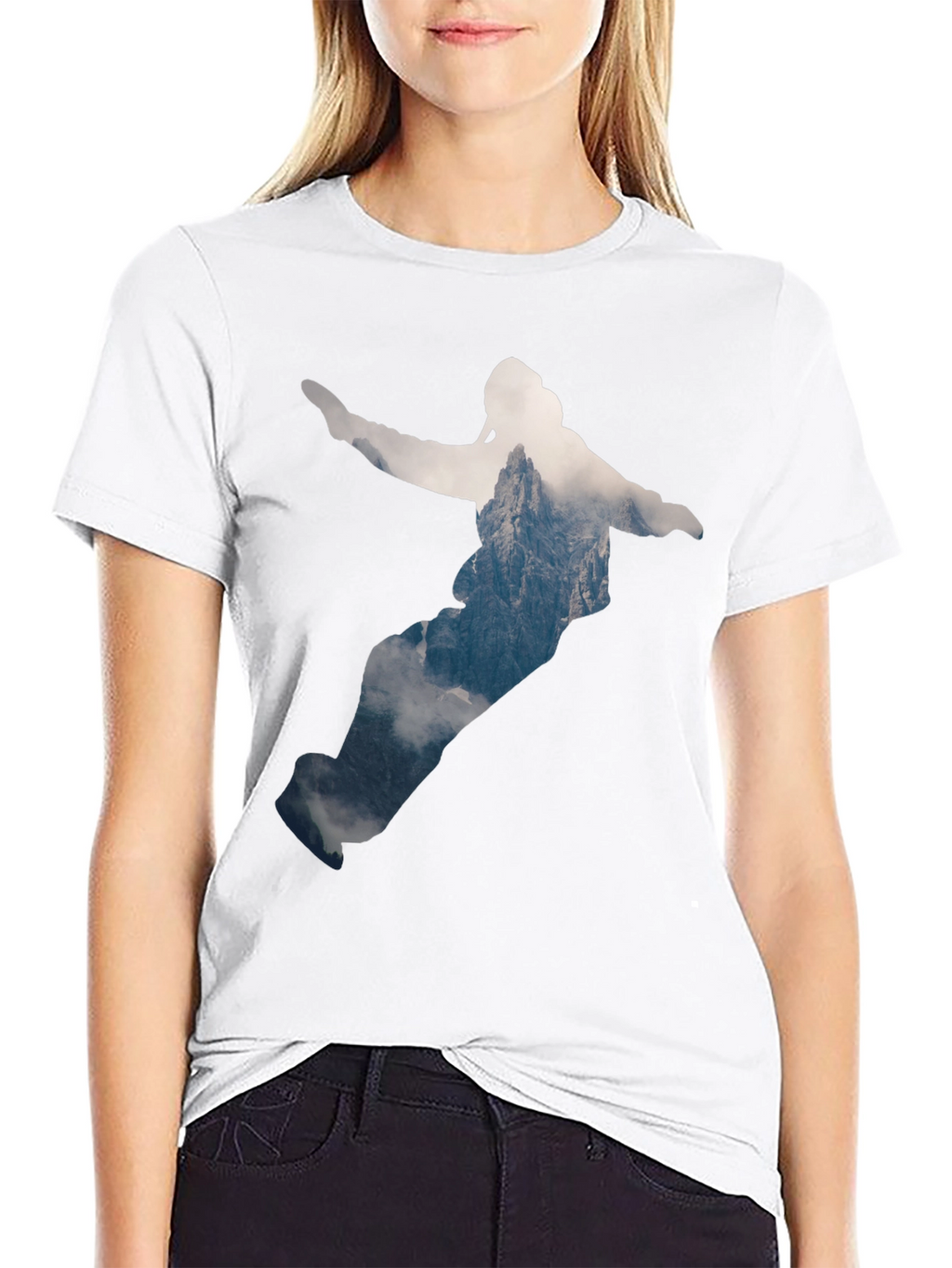 Mountain Snowboarder Graphic Tee