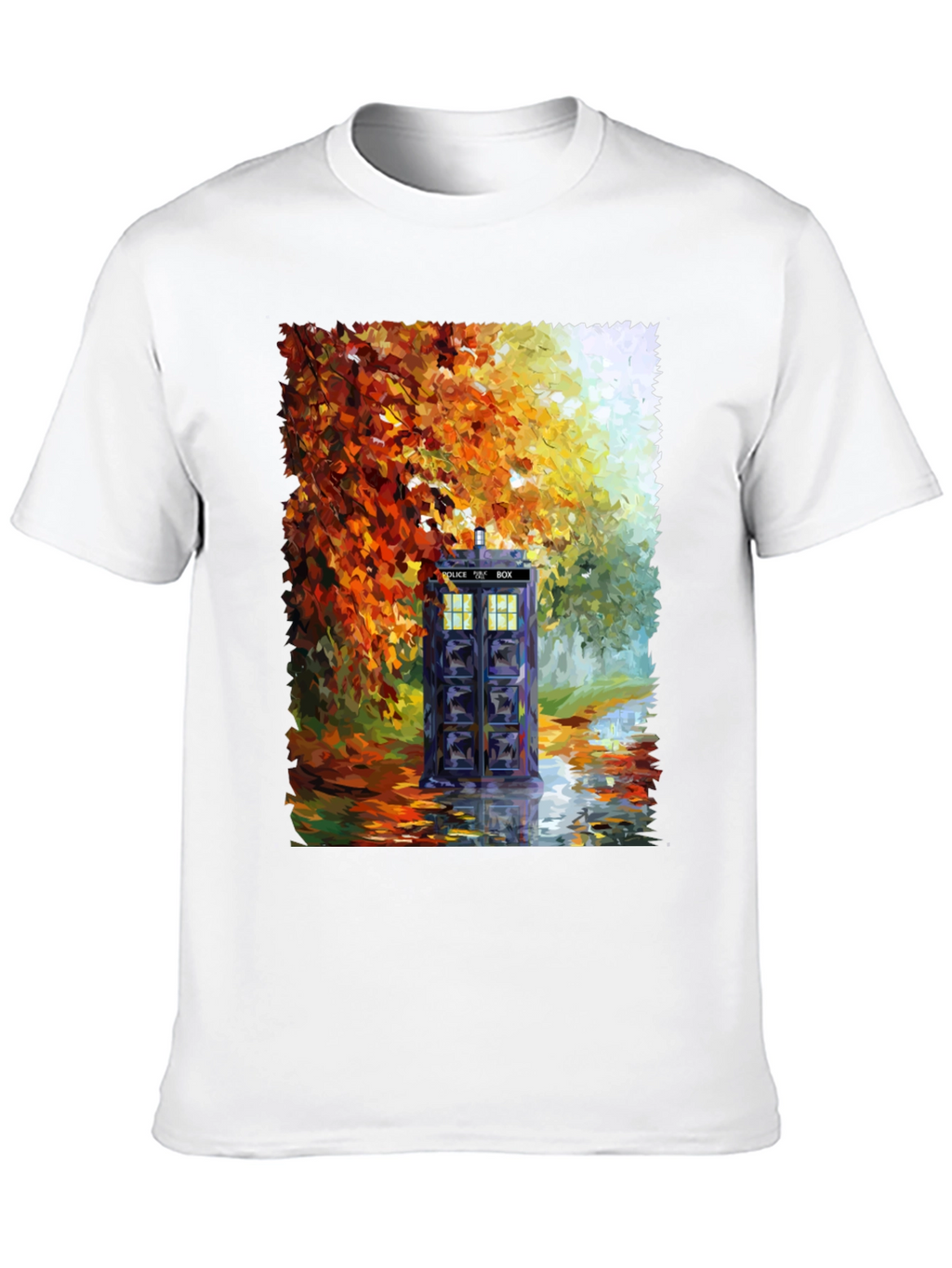 TARDIS in Autumn T-Shirt