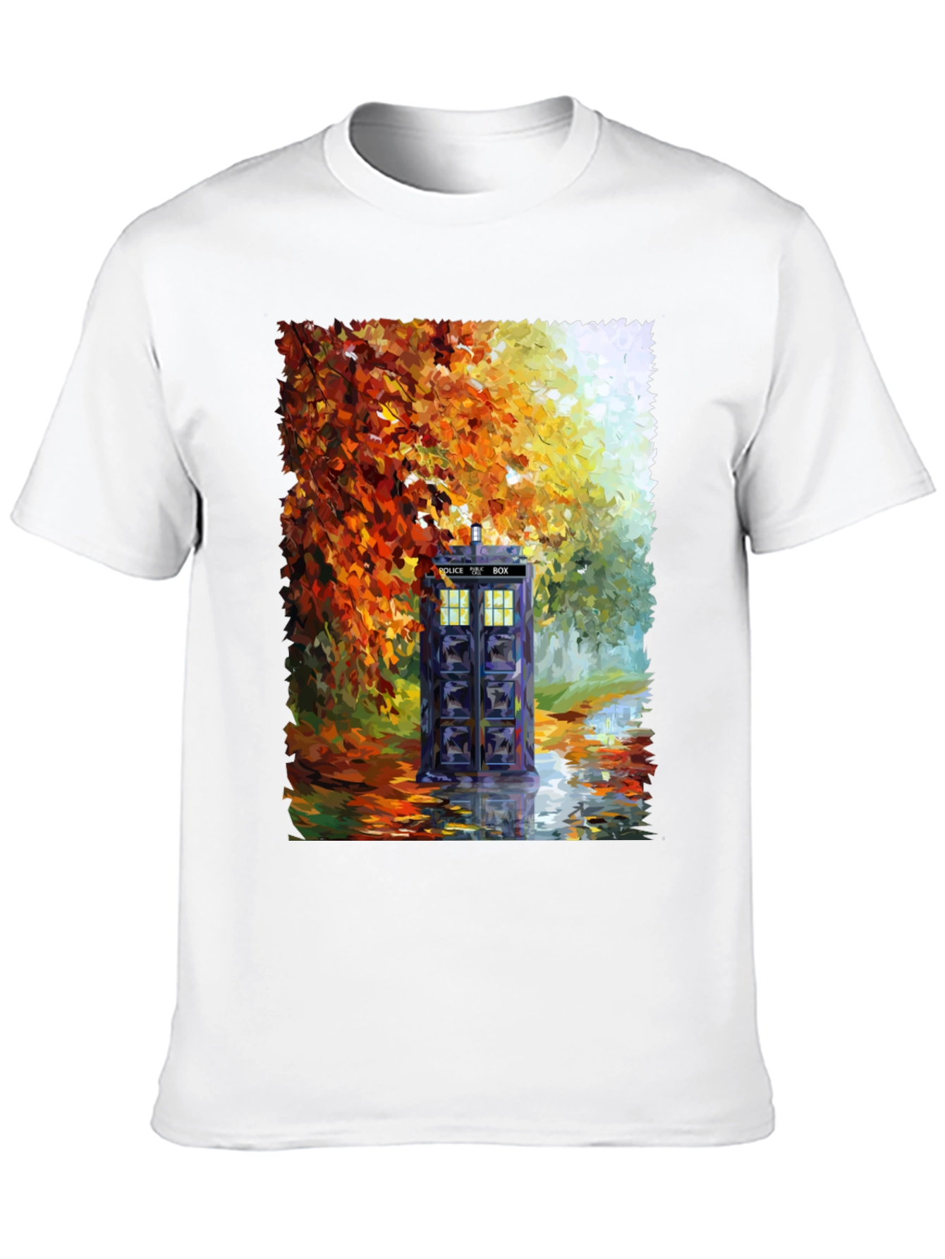 TARDIS in Autumn T-Shirt