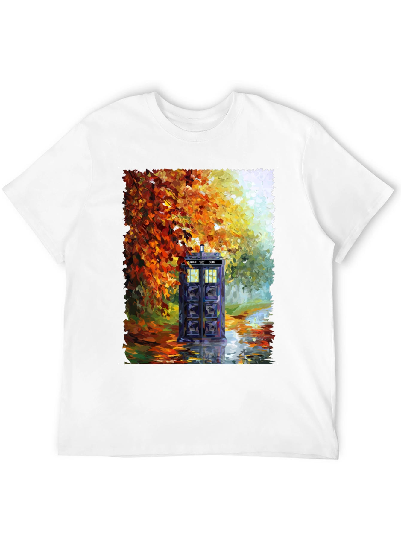 TARDIS in Autumn T-Shirt