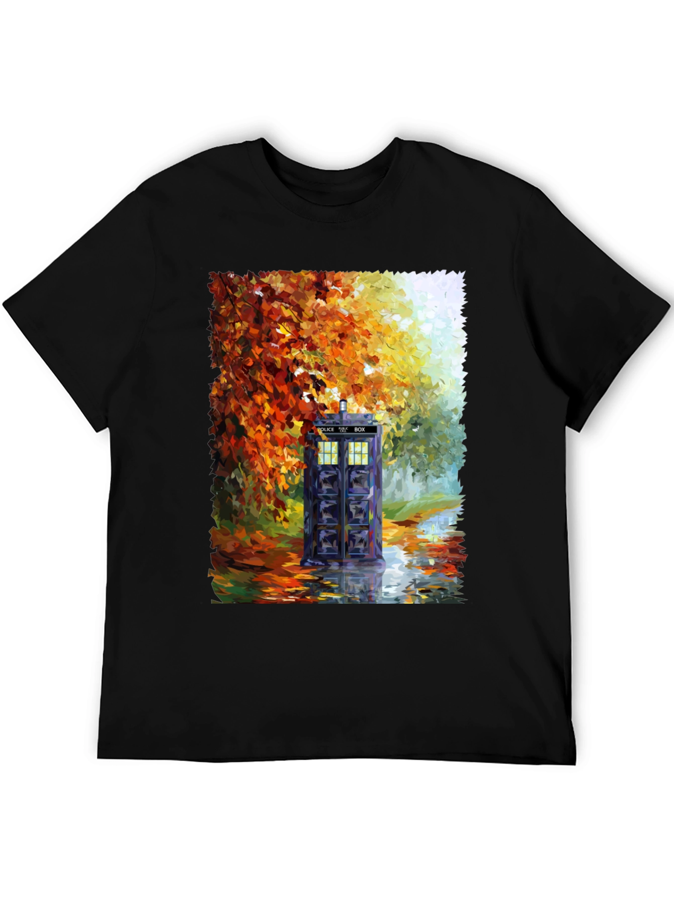 TARDIS in Autumn T-Shirt