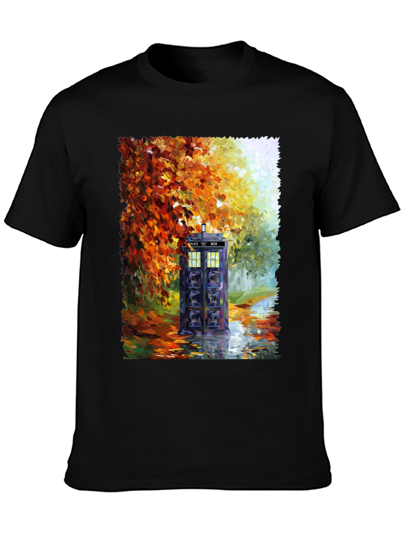 TARDIS in Autumn T-Shirt