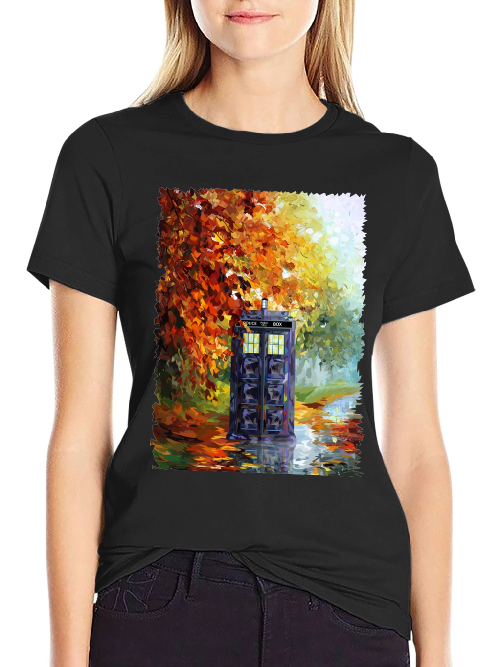 TARDIS in Autumn T-Shirt
