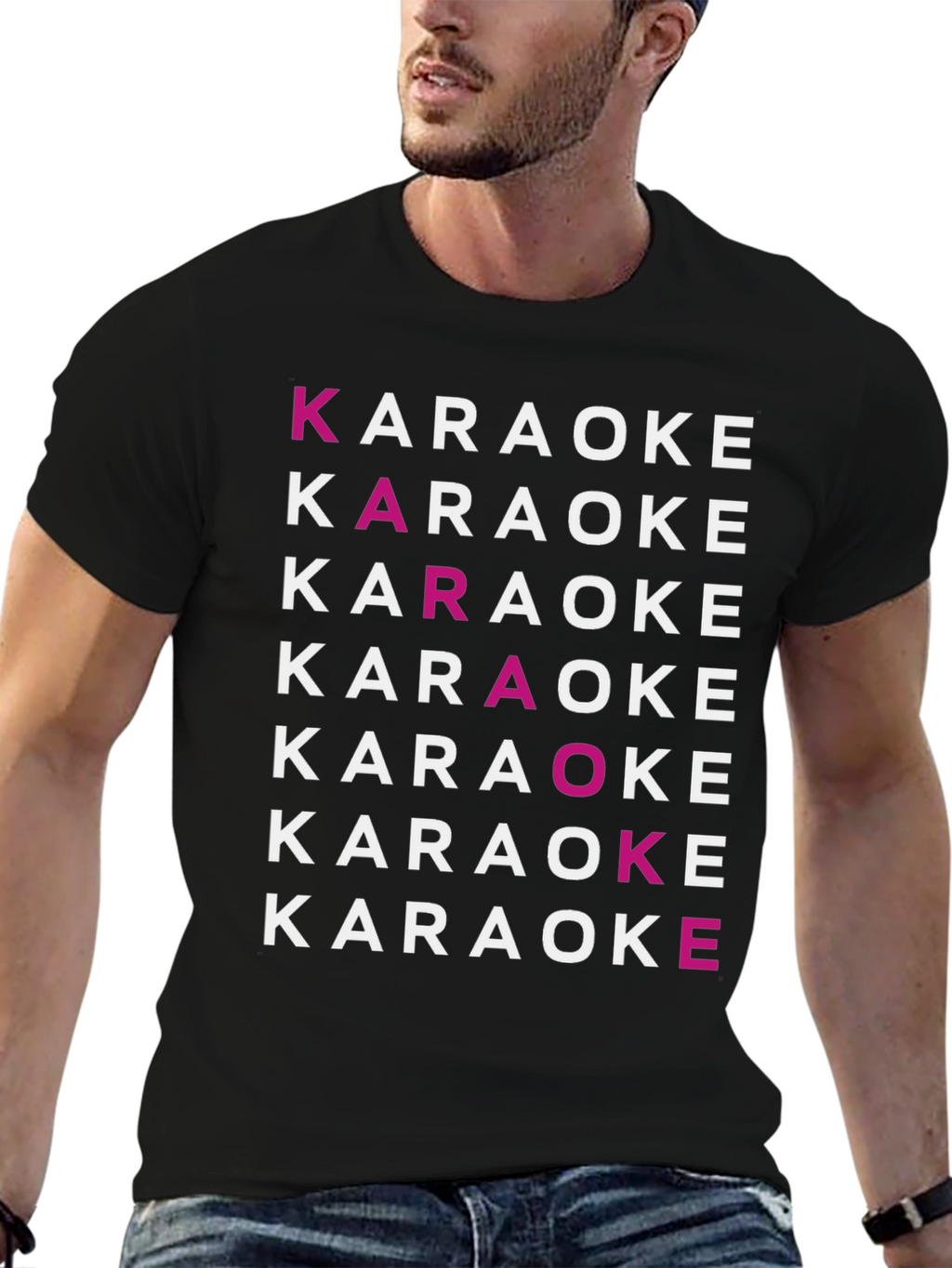 Karaoke Typography Graphic Tee