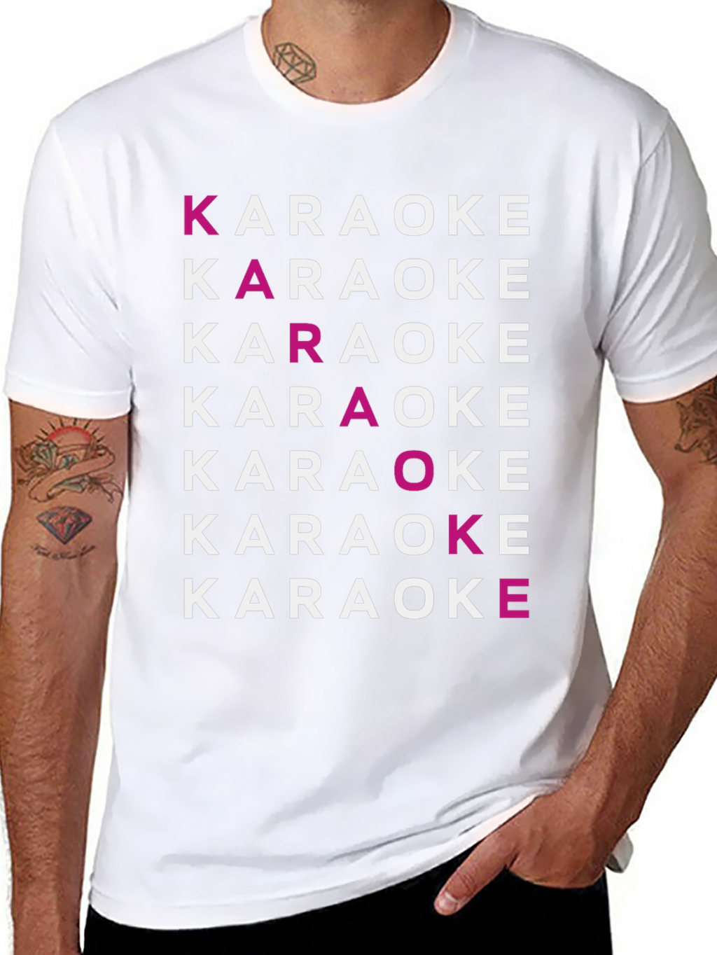Karaoke Typography Graphic Tee