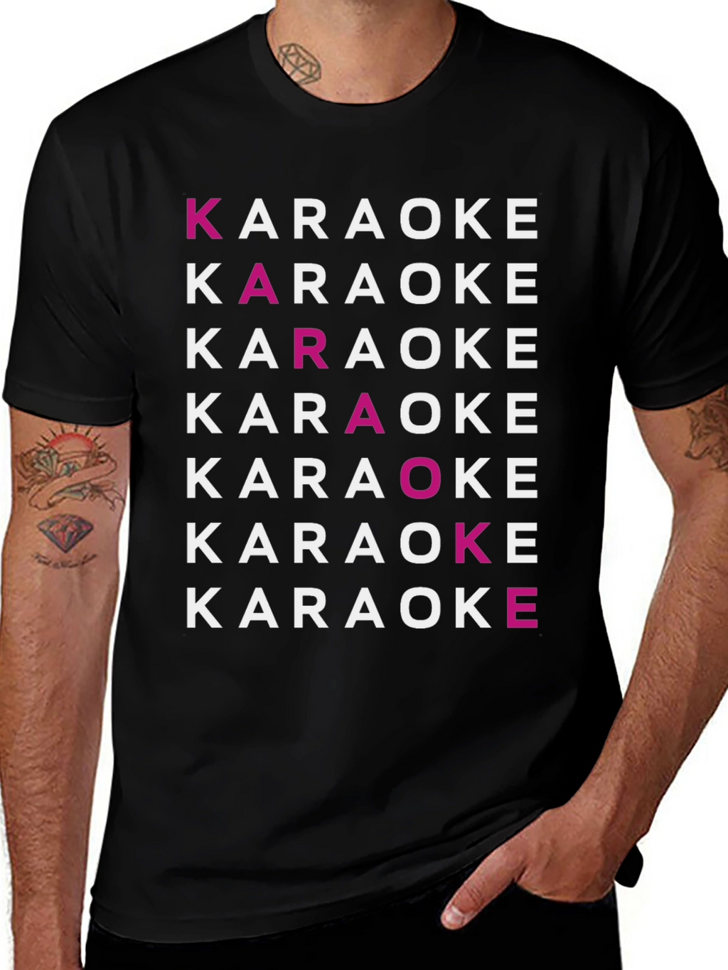 Karaoke Typography Graphic Tee