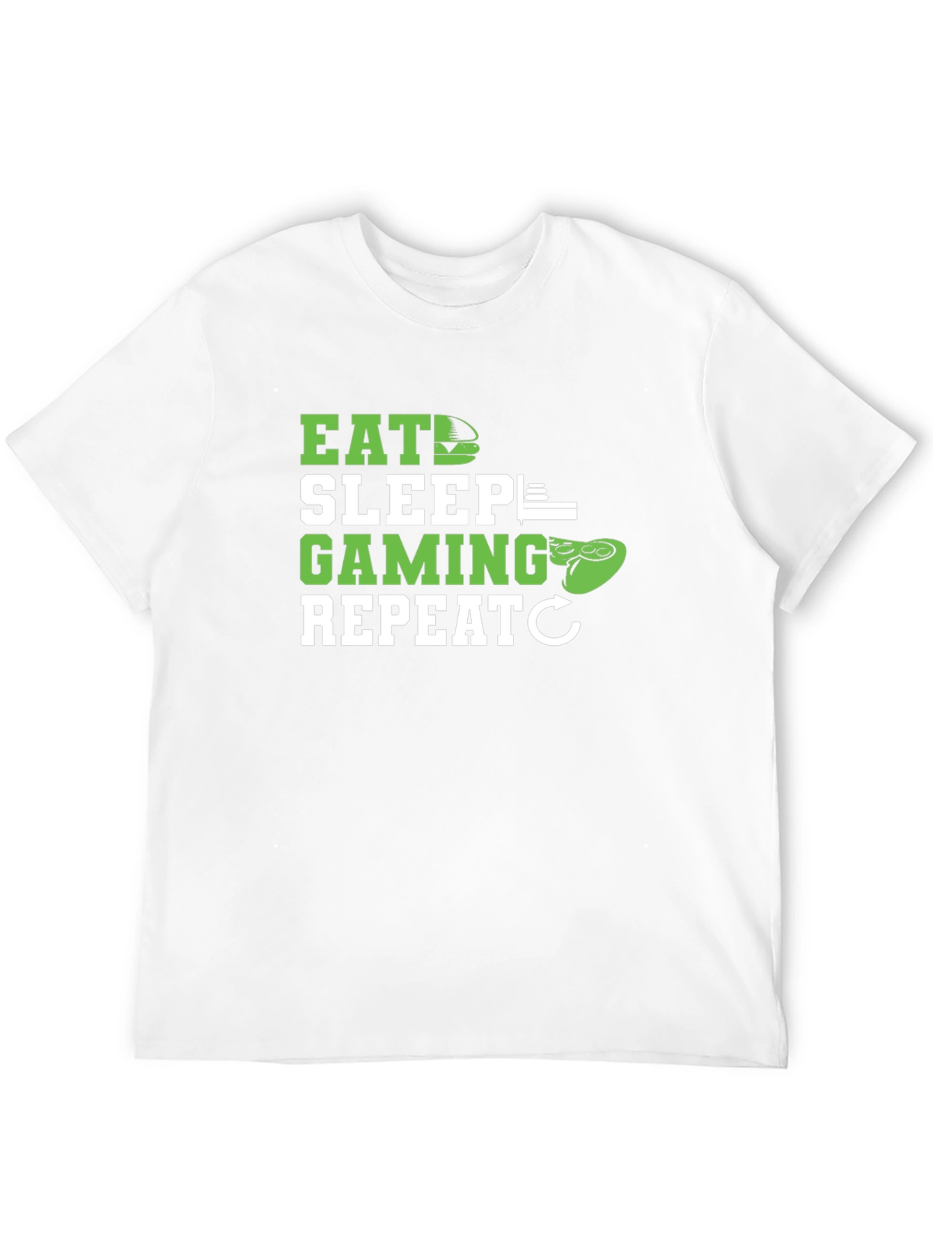 Eat Sleep Gaming Repeat T-Shirt - Gamer Lifestyle