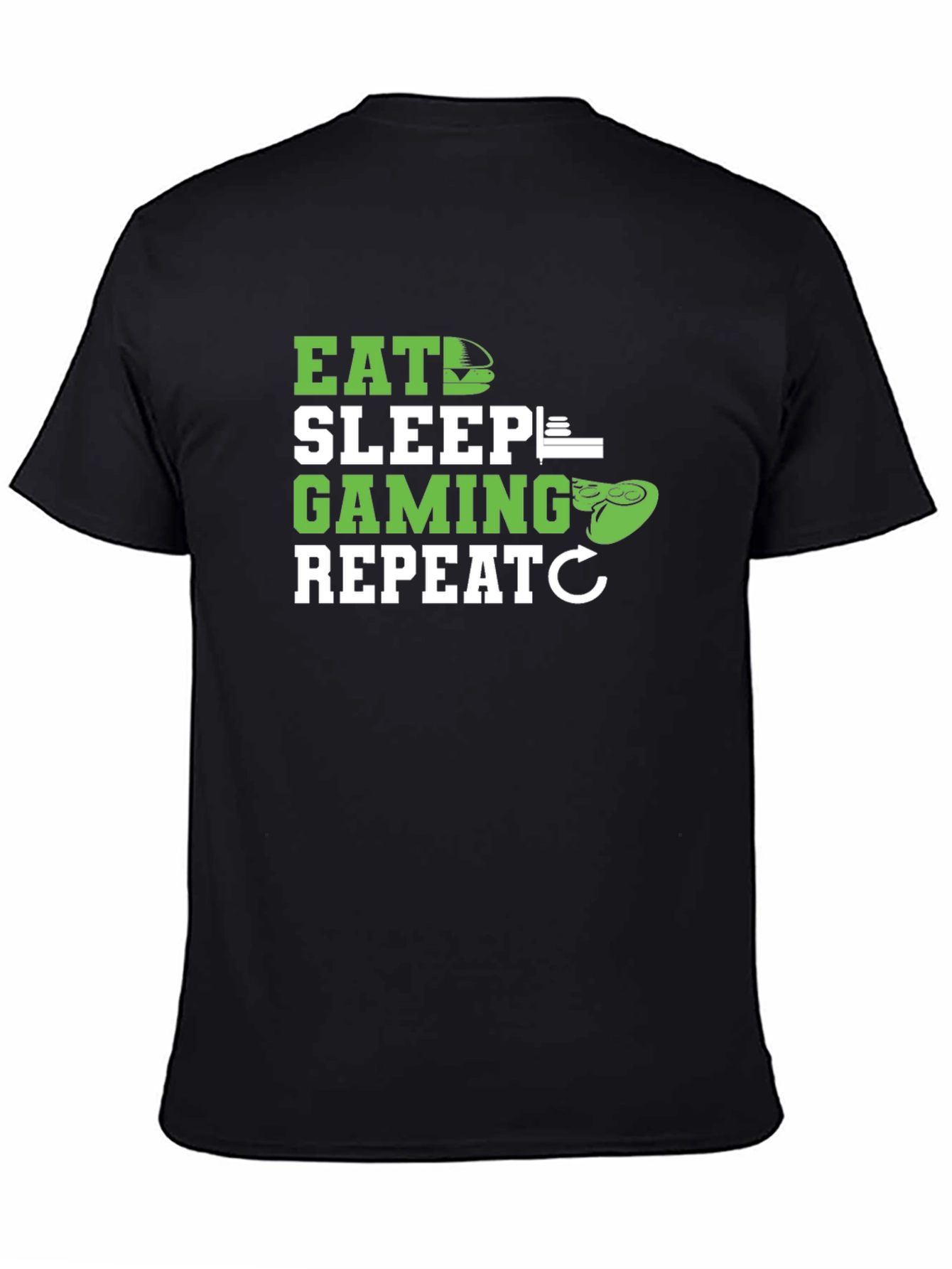 Eat Sleep Gaming Repeat T-Shirt - Gamer Lifestyle