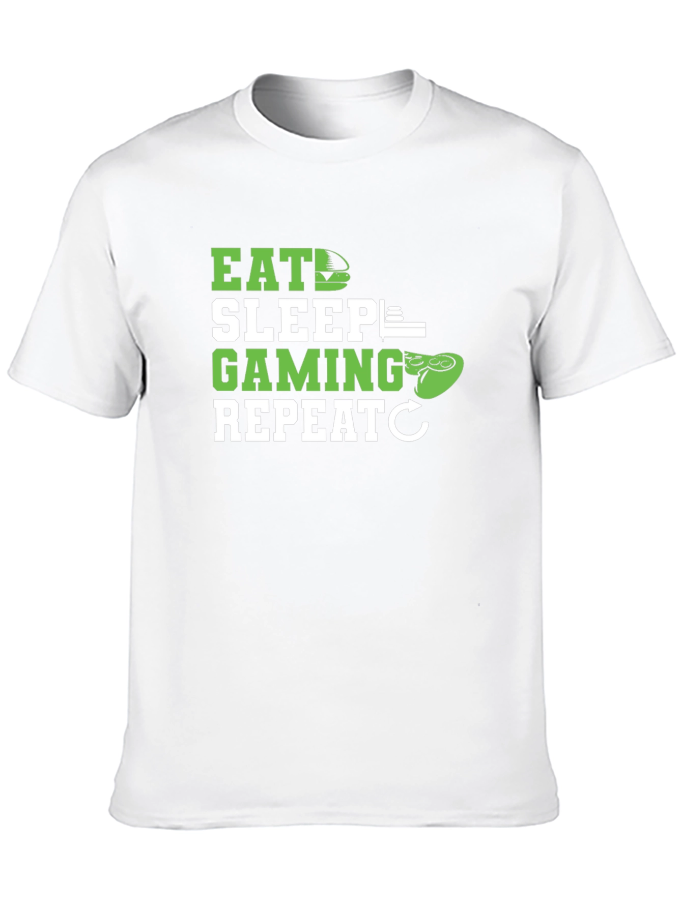 Eat Sleep Gaming Repeat T-Shirt - Gamer Lifestyle