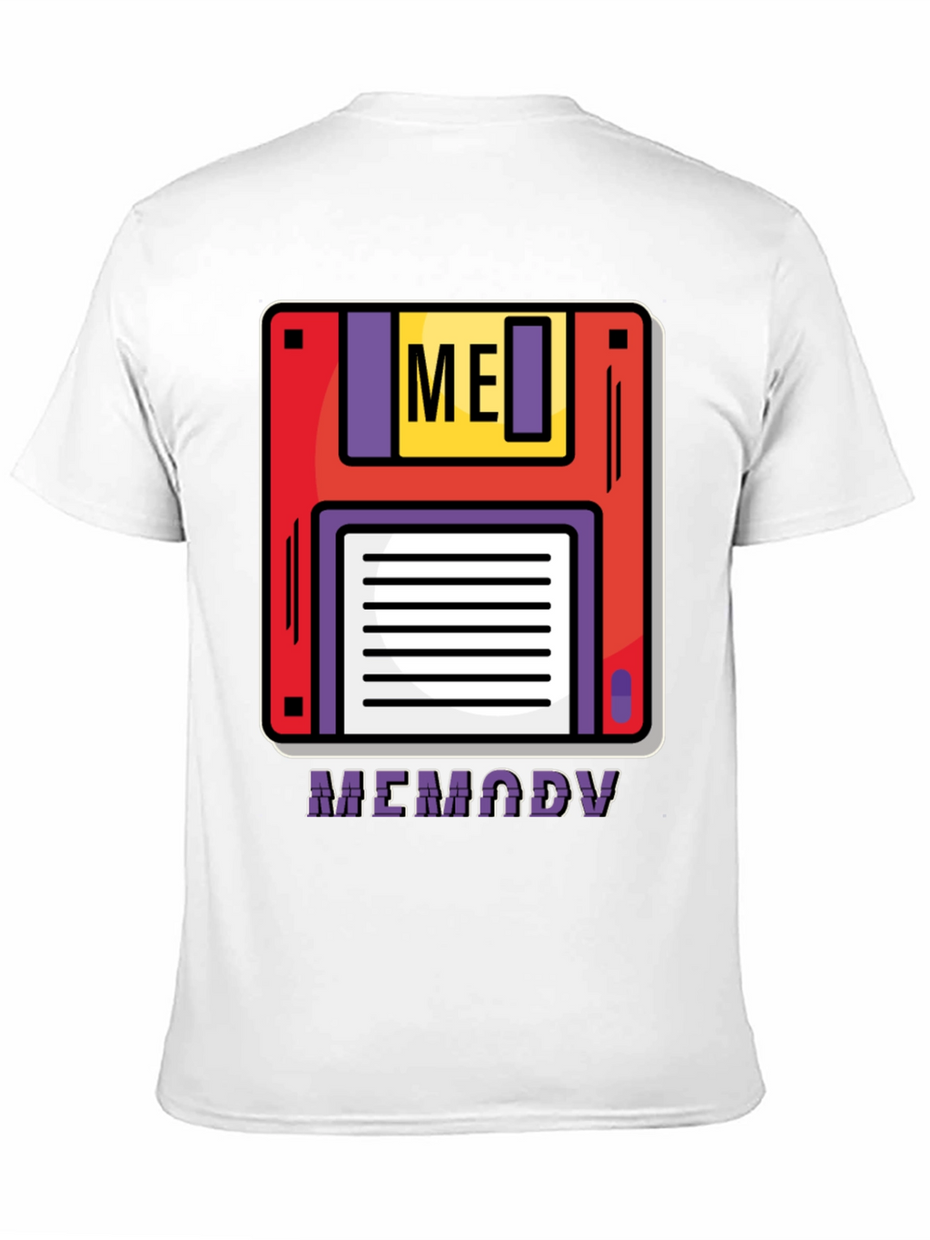 Retro Memory Floppy Disk Black T-Shirt