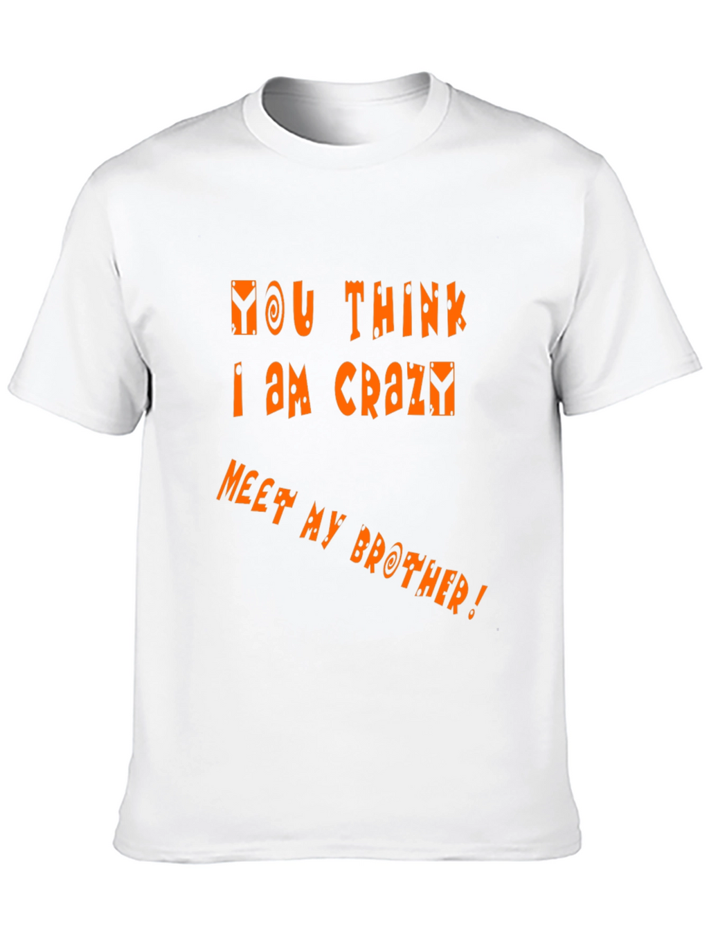 Funny Crazy Brother Graphic Tee - Black