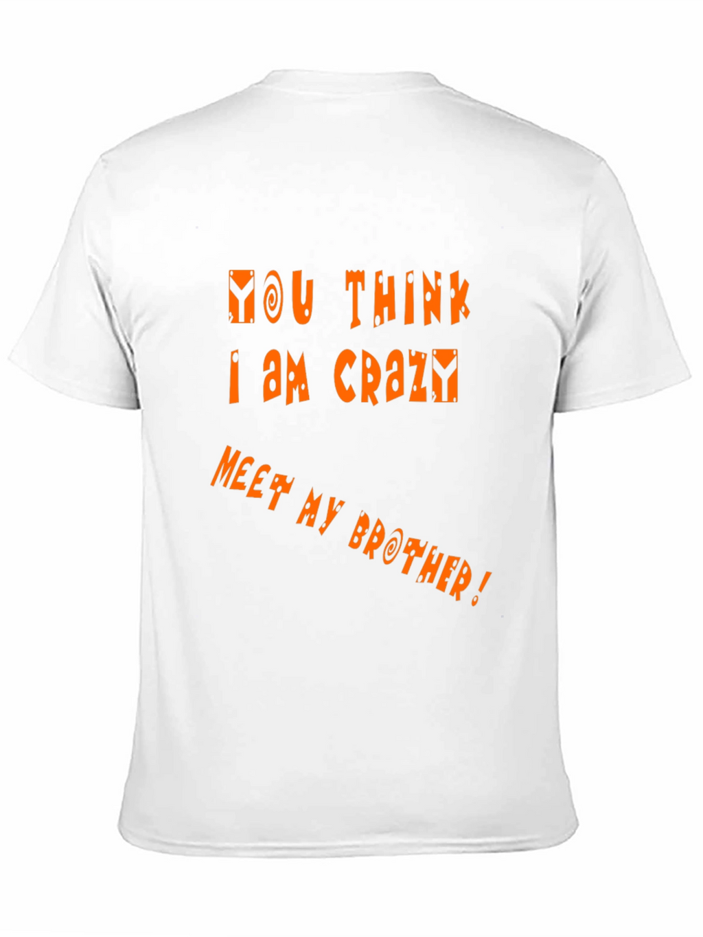 Funny Crazy Brother Graphic Tee - Black