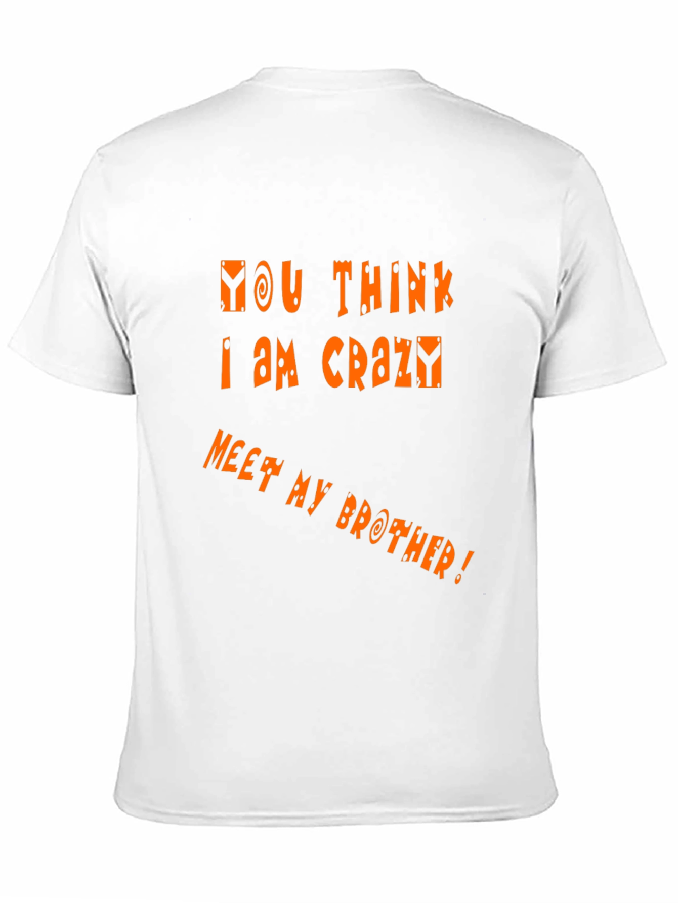Funny Crazy Brother Graphic Tee - Black