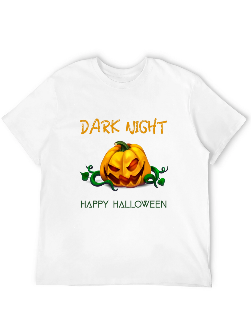 Dark Night Happy Halloween Graphic T-Shirt